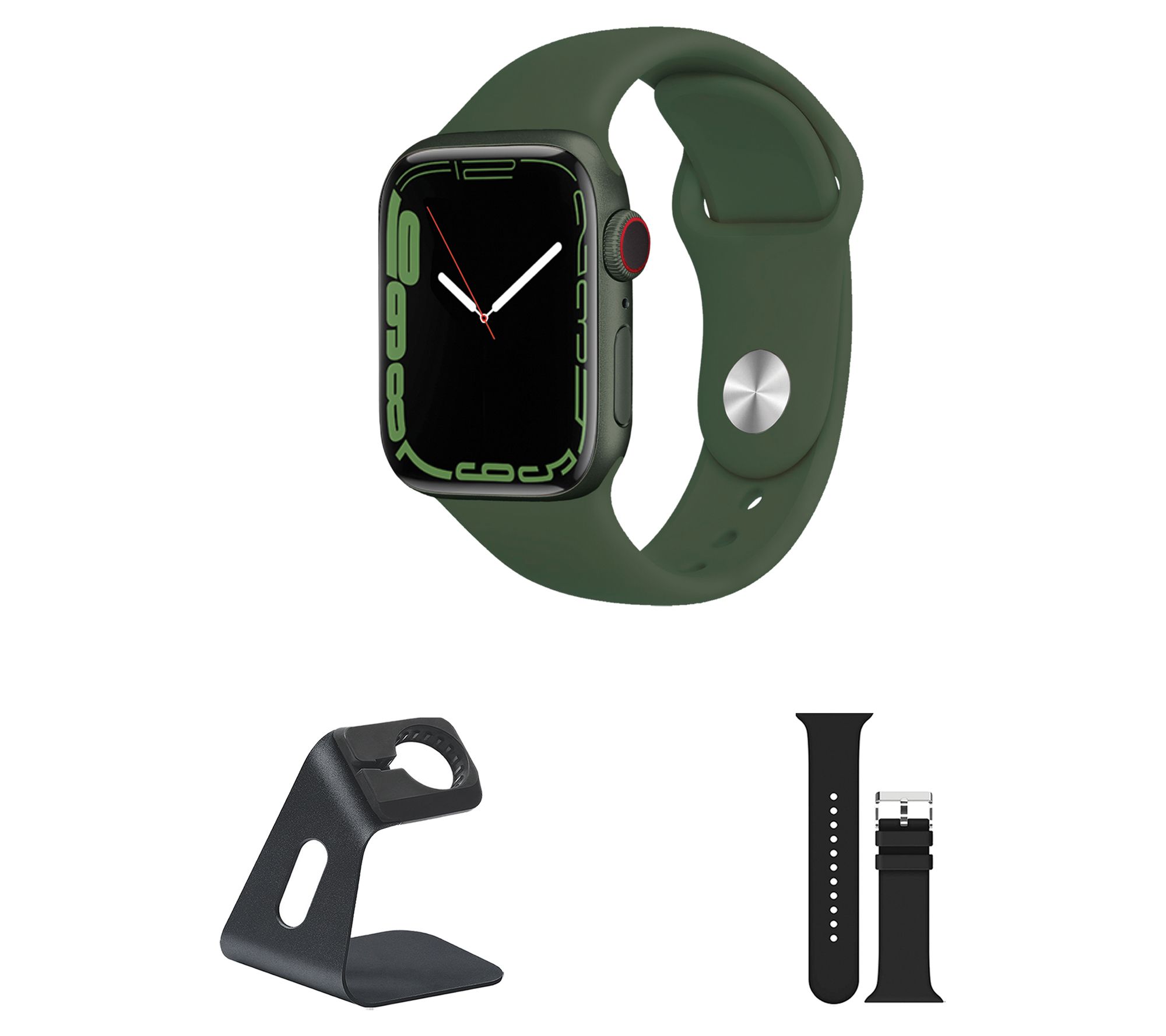 Apple Refurbished Watch Series 7 GPS + Cellular 41mm Bundle