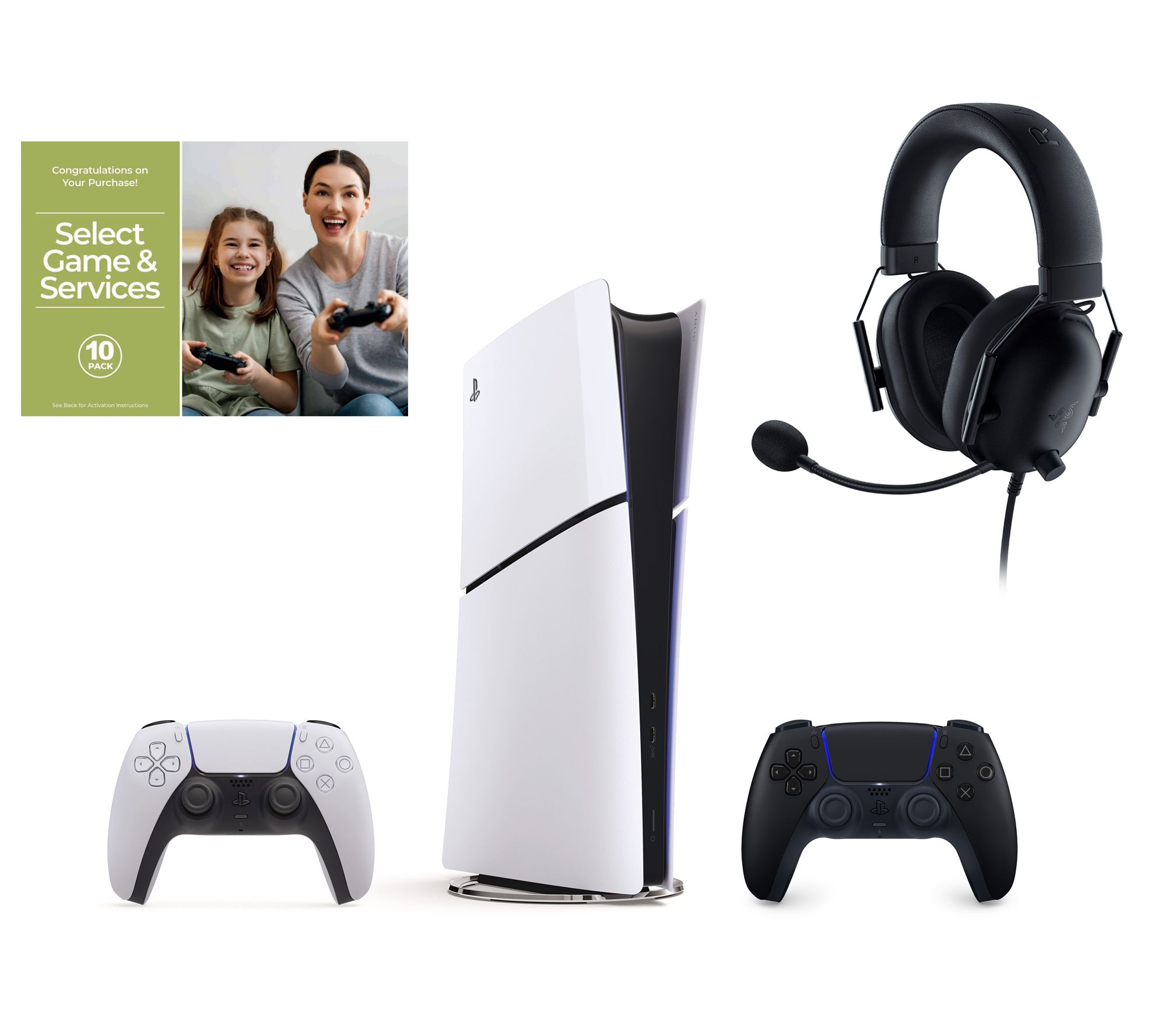 PS5 Digital Console w/ Extra Controller & RazerHeadset Bundle