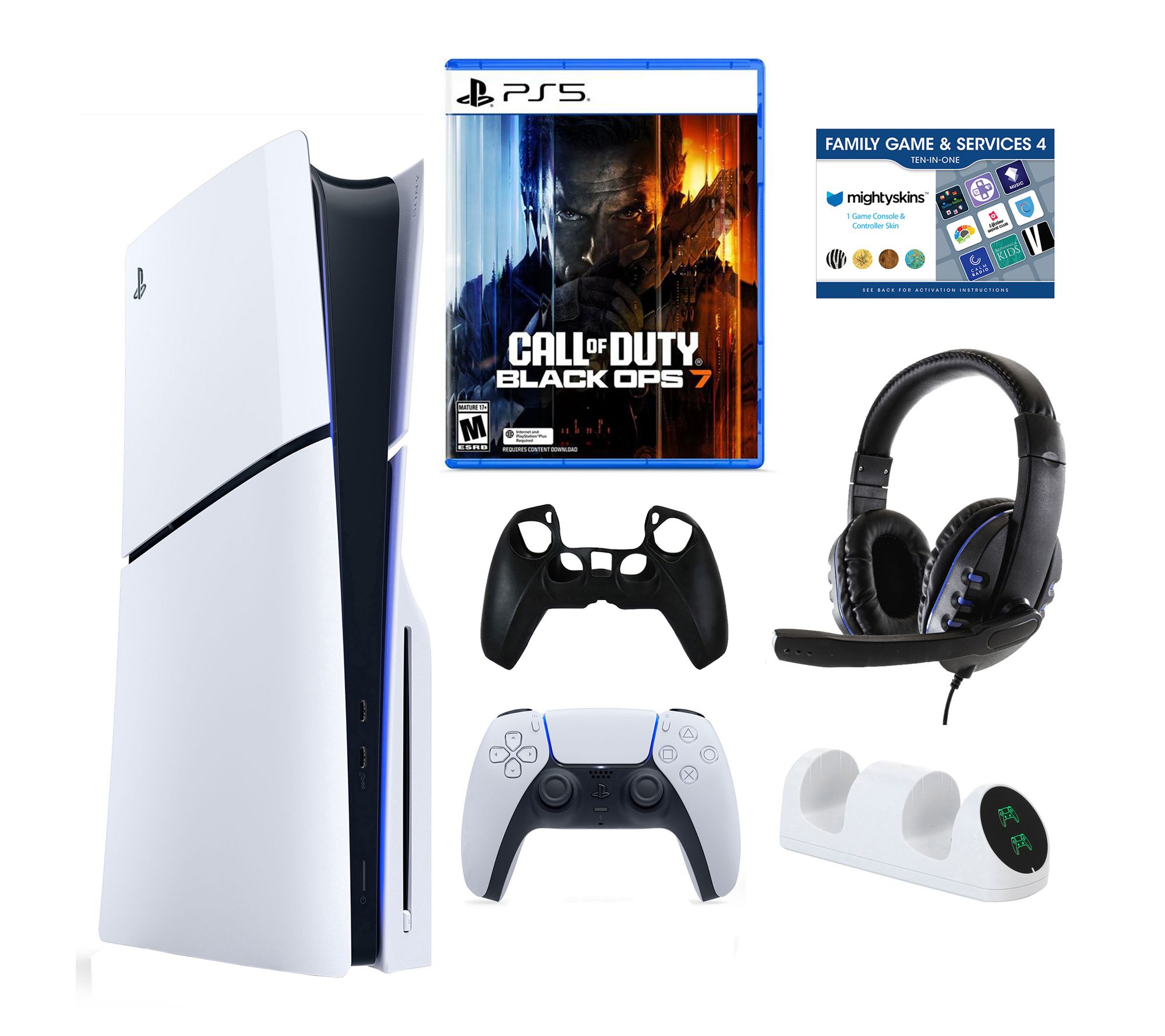 PS5 Slim Core with Call of Duty 7, Accessories& Voucher