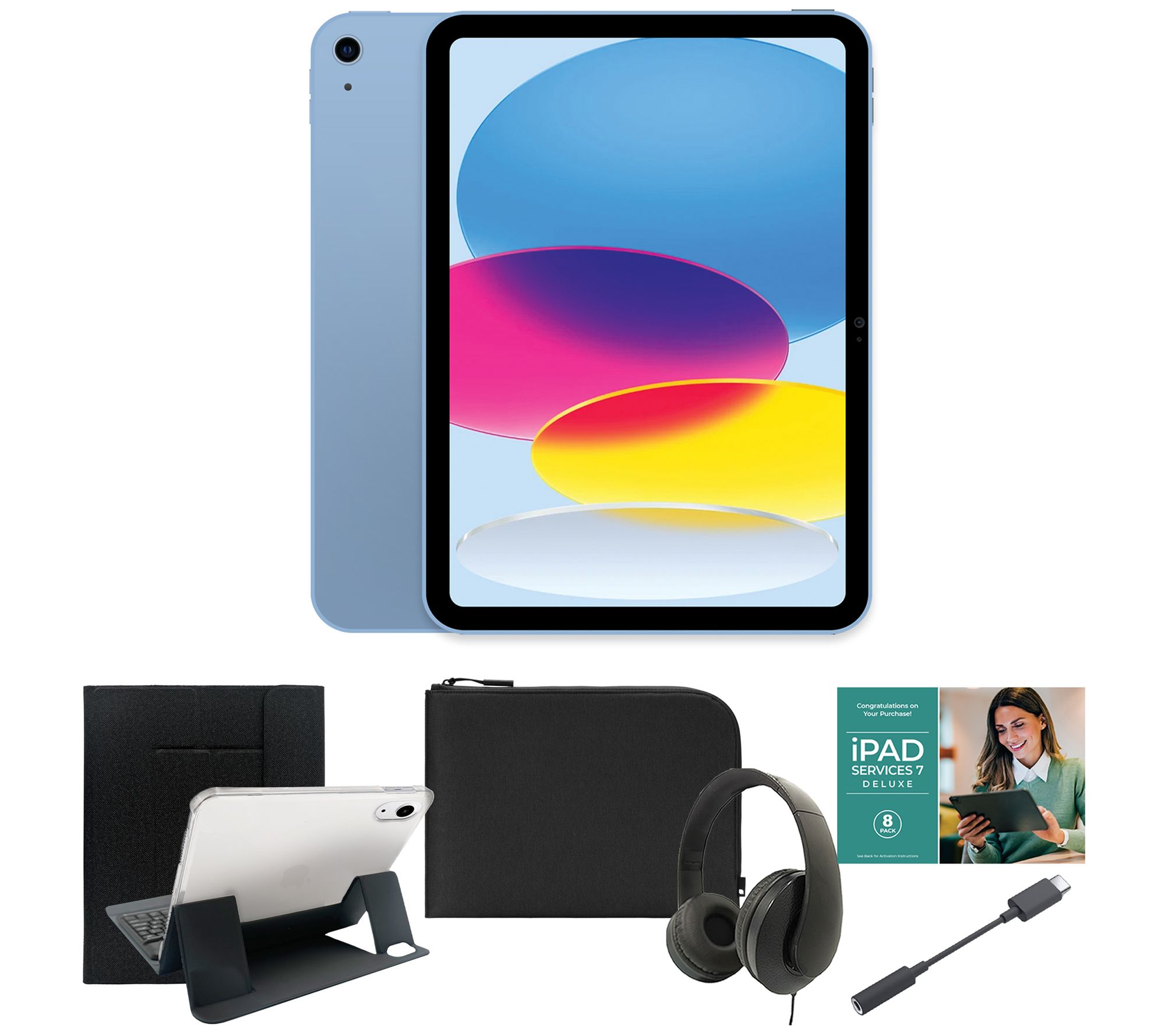 Apple 11" iPad 256GB Bundle w/ Bluetooth Keyboard and Accessories