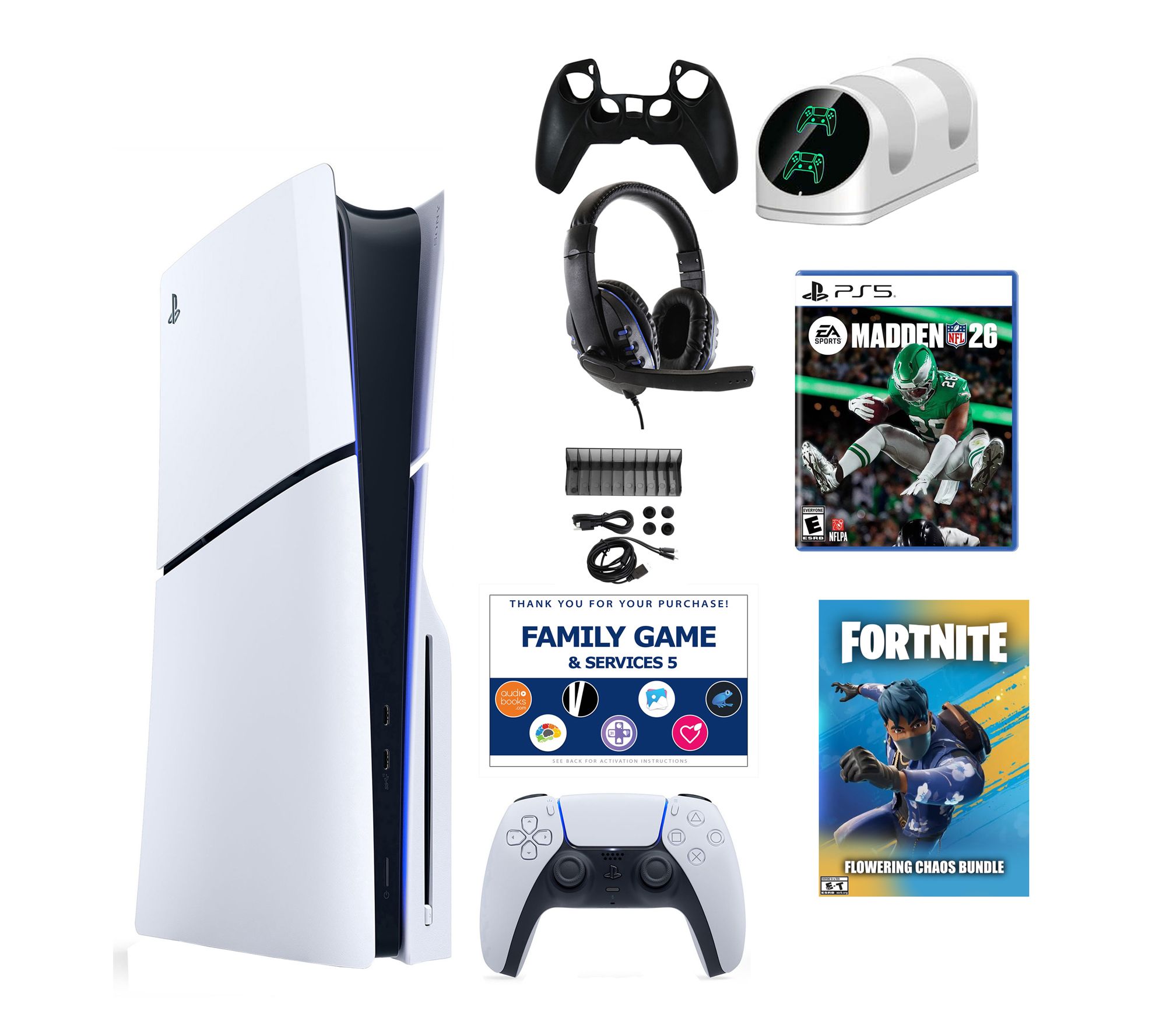 PS5 Slim Chaos with Madden 26 Accessories Kit &Voucher