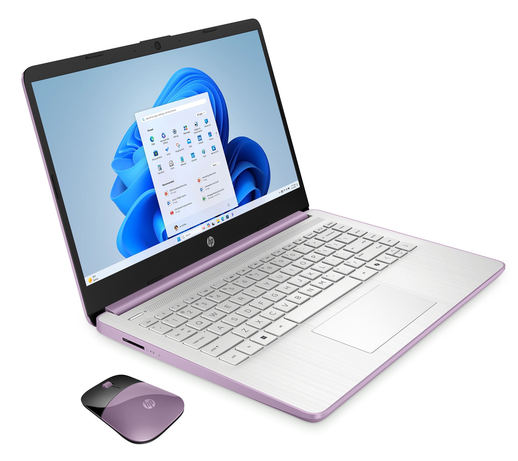 HP 14" Touch N150 4GB RAM 128GB SSD Laptop w/ MS365 & HP 1-2-3