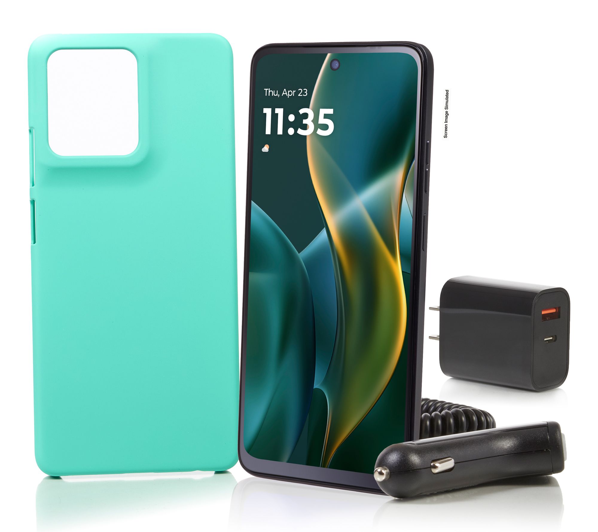Tracfone Moto G 2025 64GB w/1500 Talk/Text/Data & Accessories