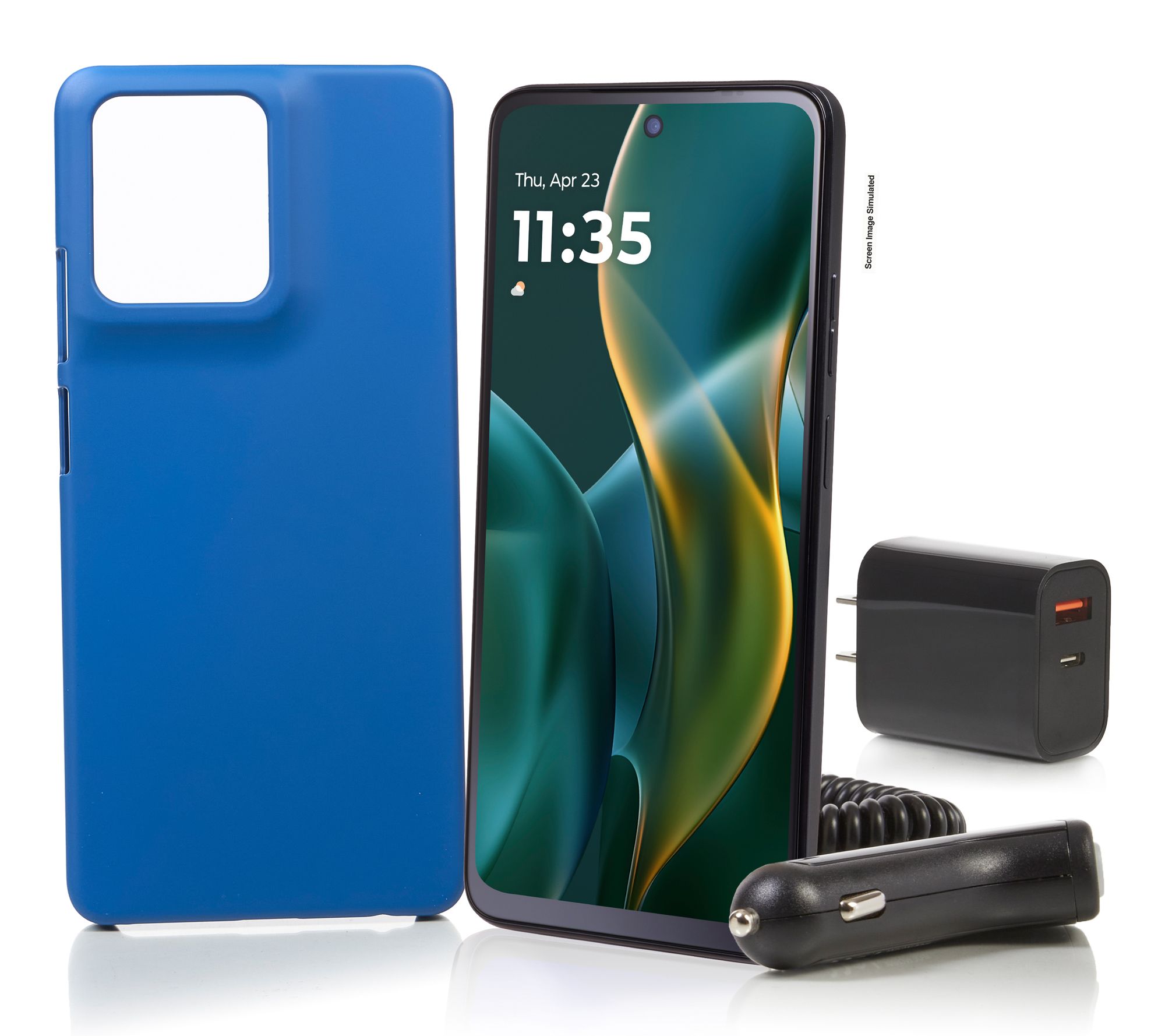 Tracfone Moto G 2025 64GB w/1500 Talk/Text/Data & Accessories