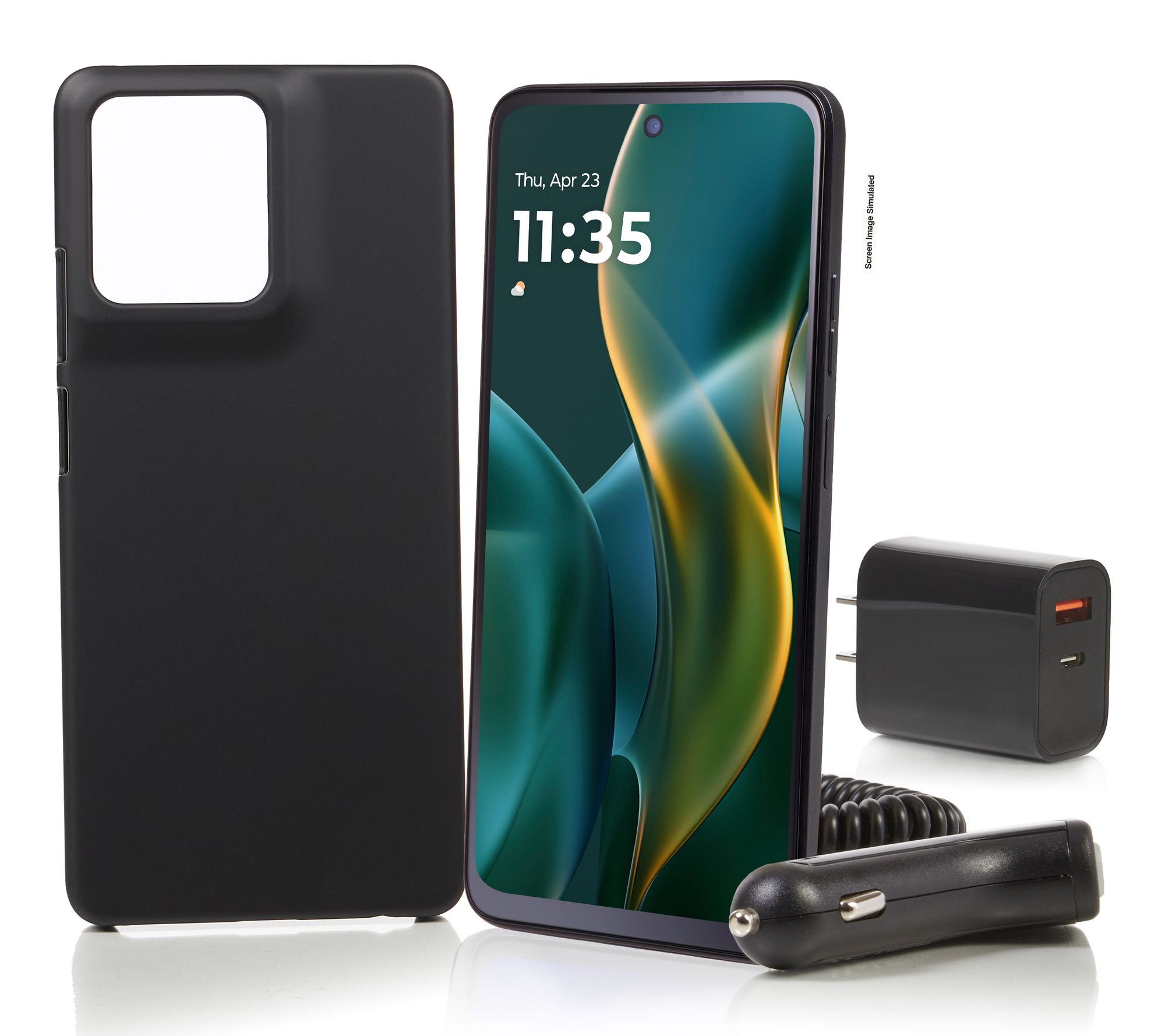 Tracfone Moto G 2025 64GB w/1500 Talk/Text/Data & Accessories