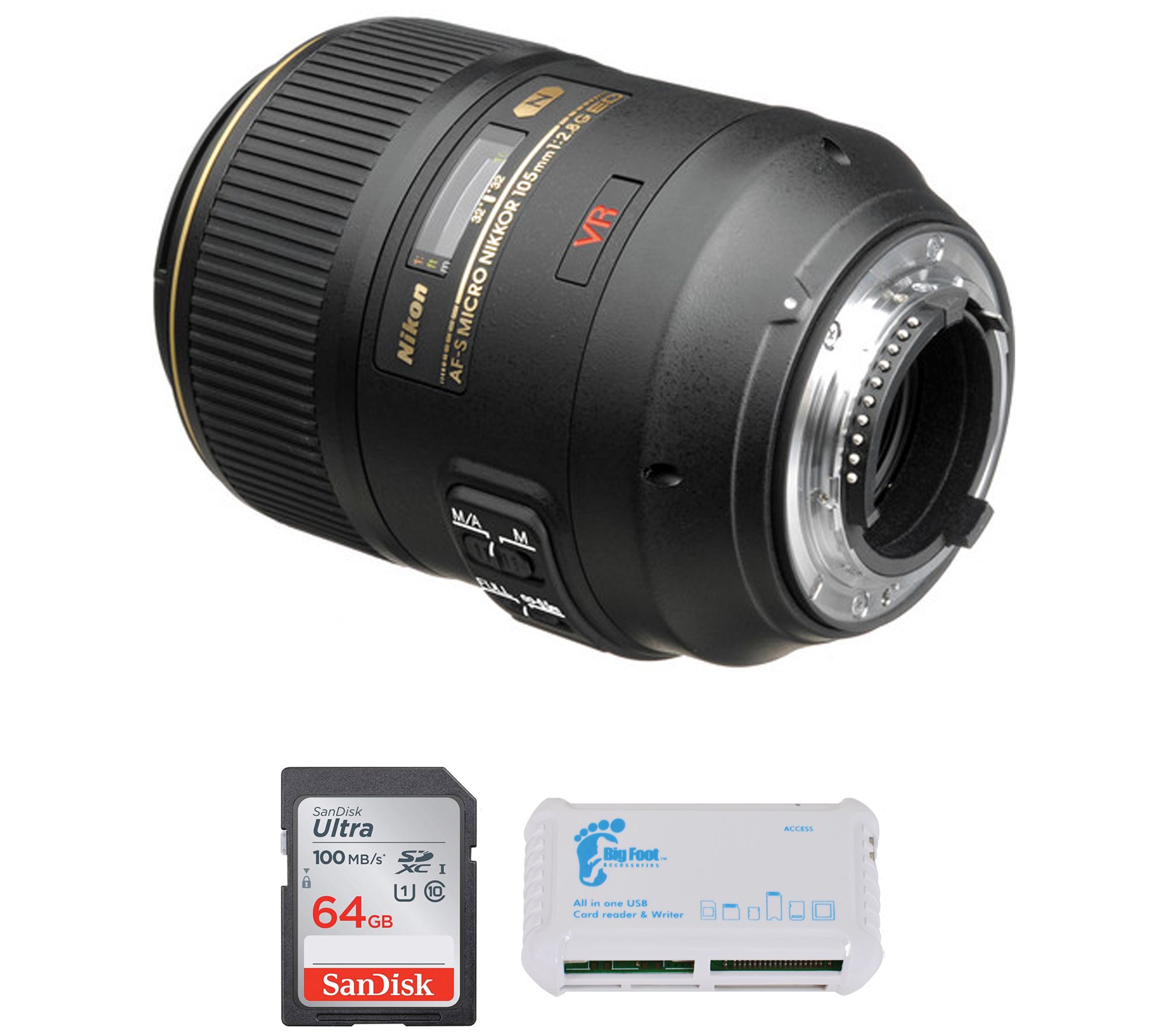 Nikon Micro-NIKKOR 105mm f/2.8G IF-ED Lens Bundle