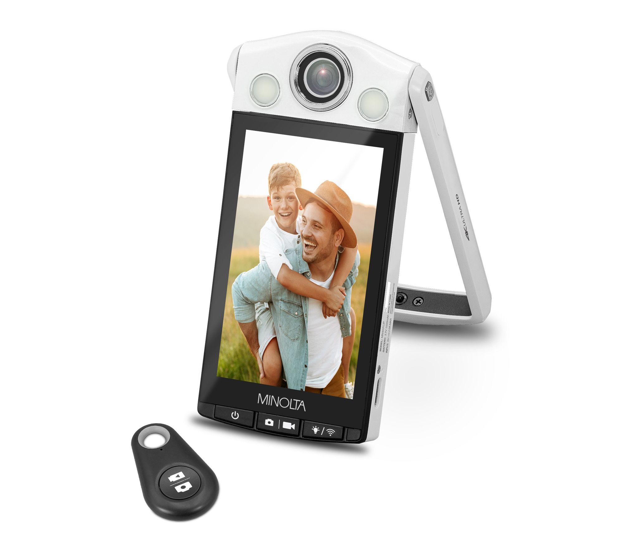 Minolta MN4KFLIP 64MP Slim Vlog Camera with 4K Video & WiFi