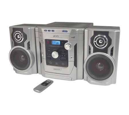 GPX HM1836 3-CD Home Music System with AM/FM Stereo — QVC.com