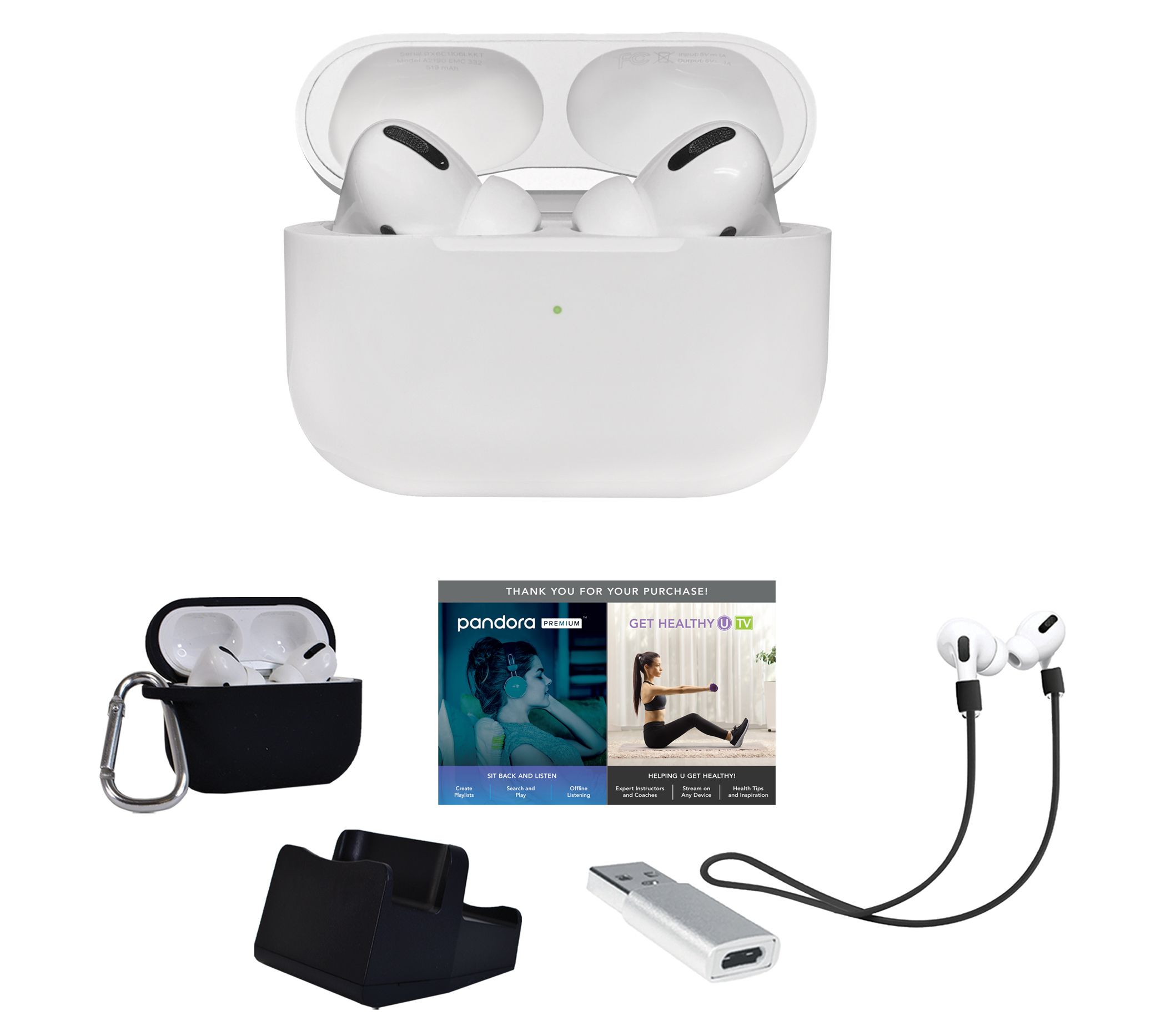 Apple AirPods Pro 2nd Gen with Accessories & Vo ucher - QVC.com