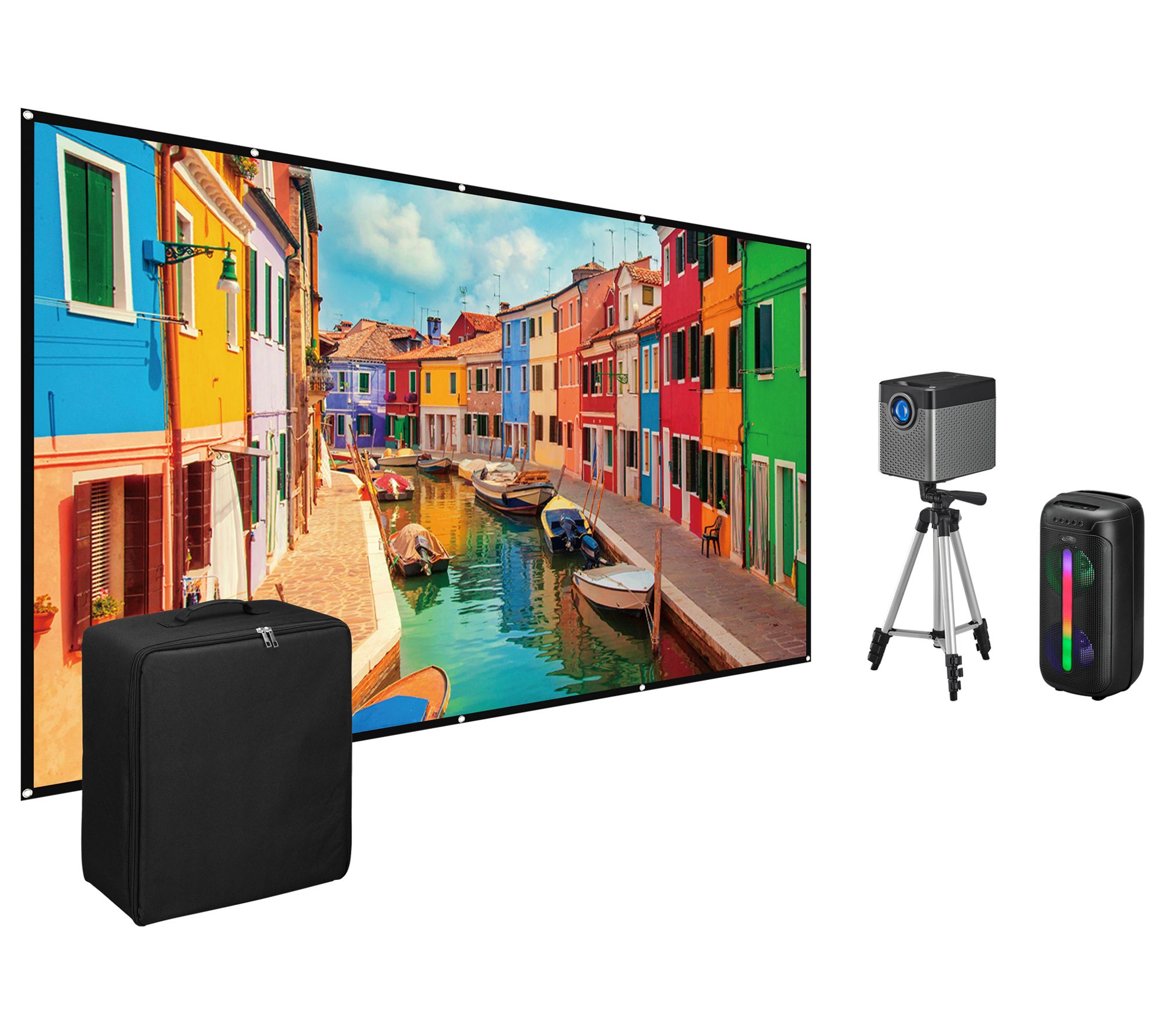 iLive Cinema Pop Up Movie Theater Kit Mini Projector