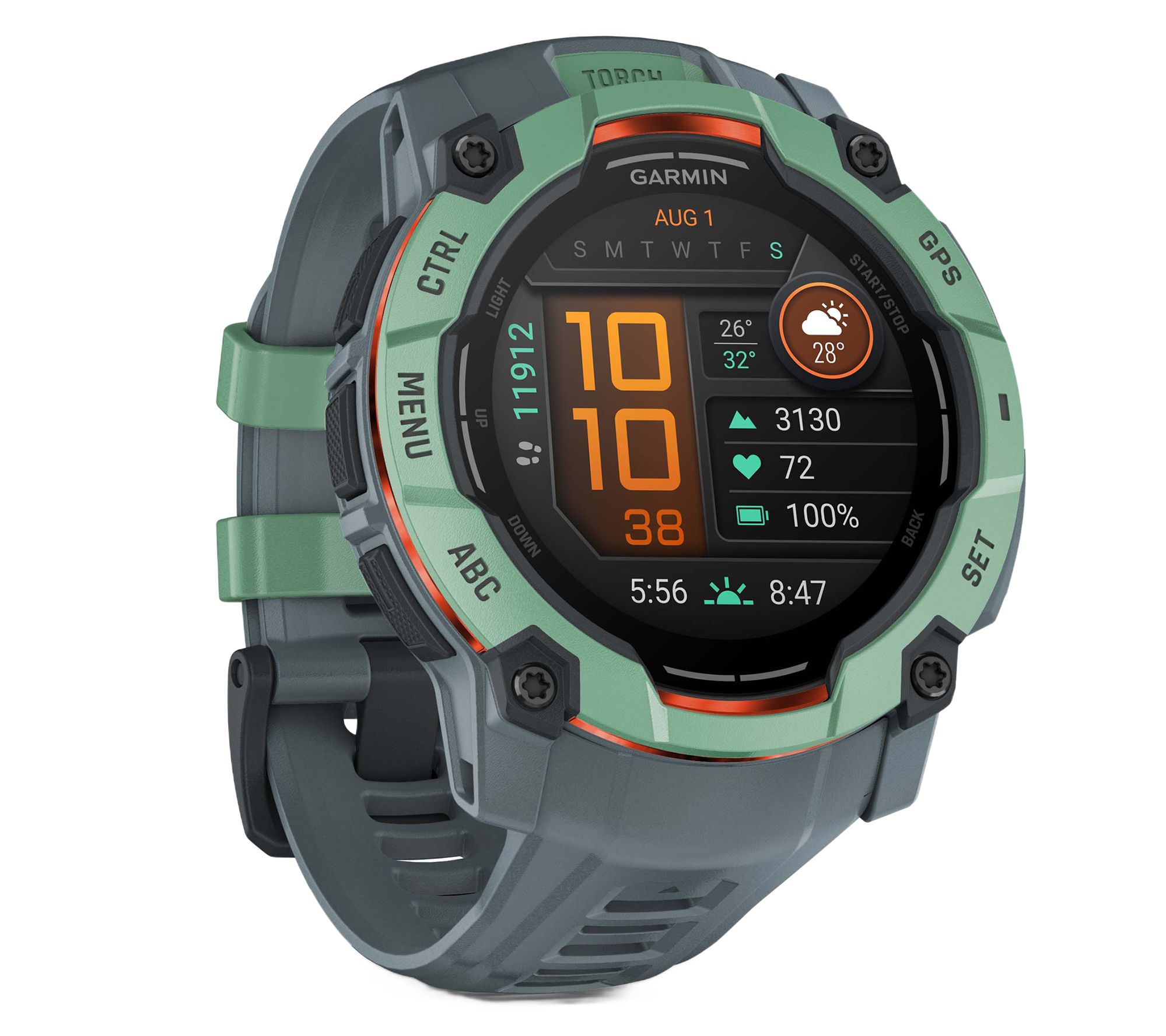 Garmin Instinct 3 AMOLED 50-mm GPS Smartwatch w/Silicone Band