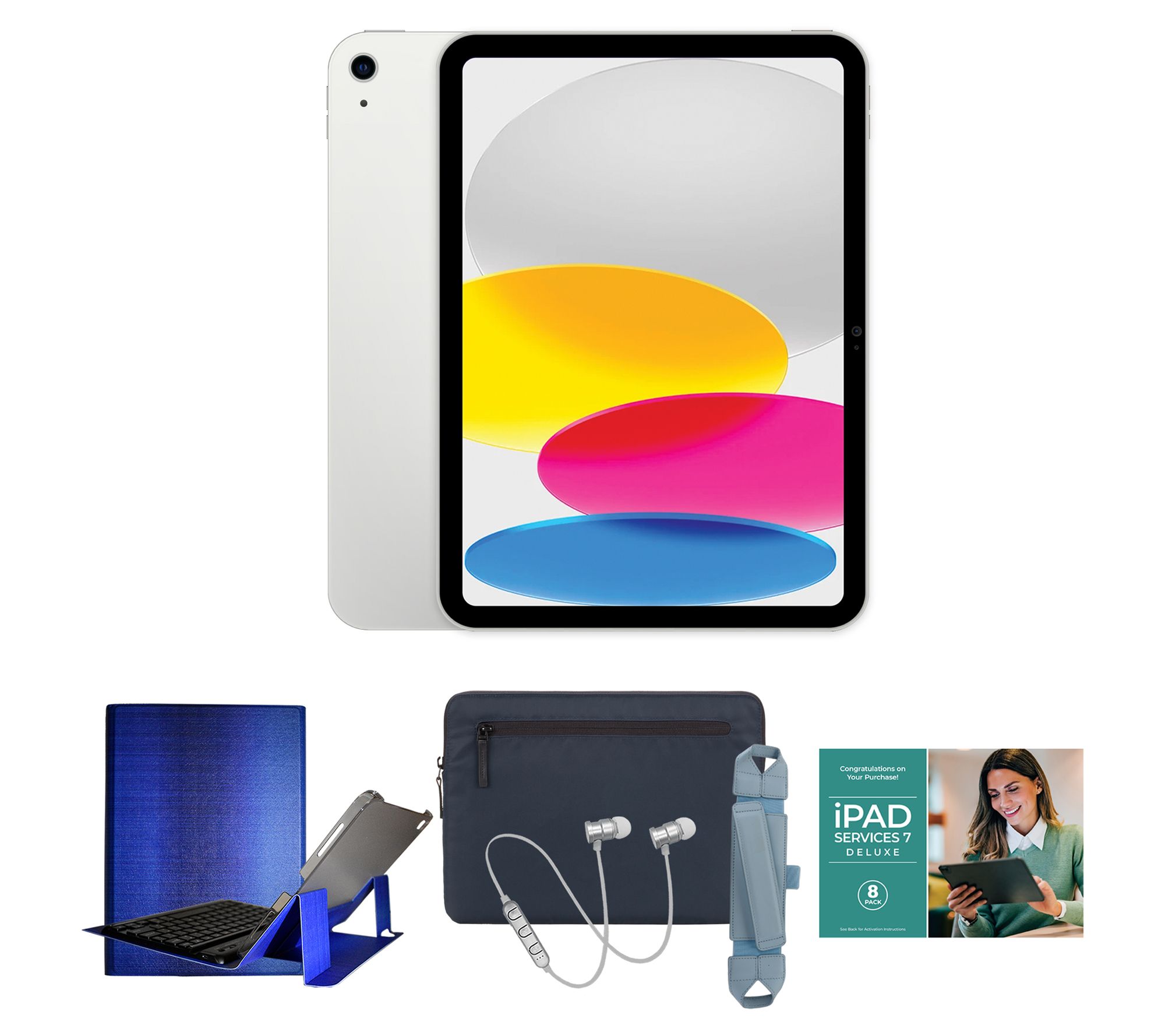 Apple iPad 10.9" Gen 10 64GB WiFi w/ Incase Sleeve & Accs.