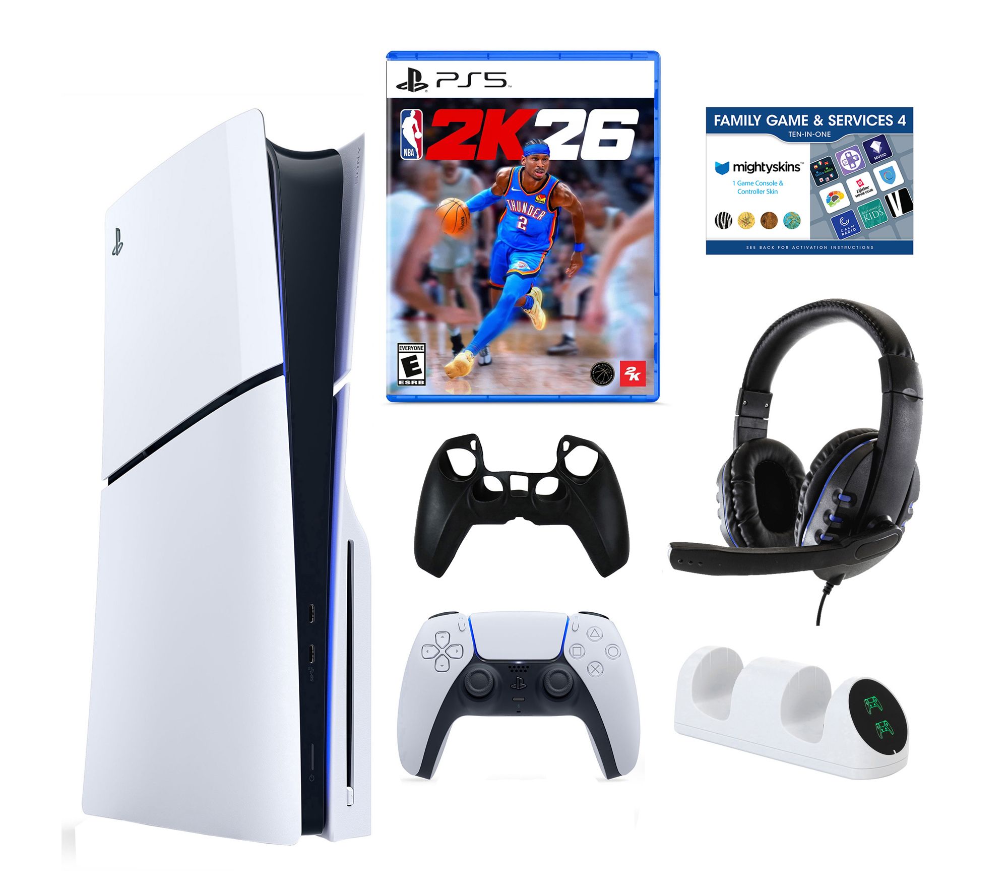 PS5 Slim Core with NBA2K26, Accessories & Voucher