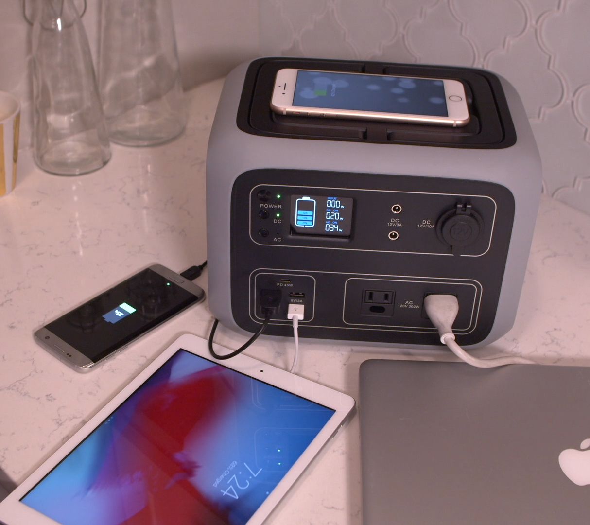 (QVC) HALO Portable Backup Power Station w/ AC Outlets, USB and DC