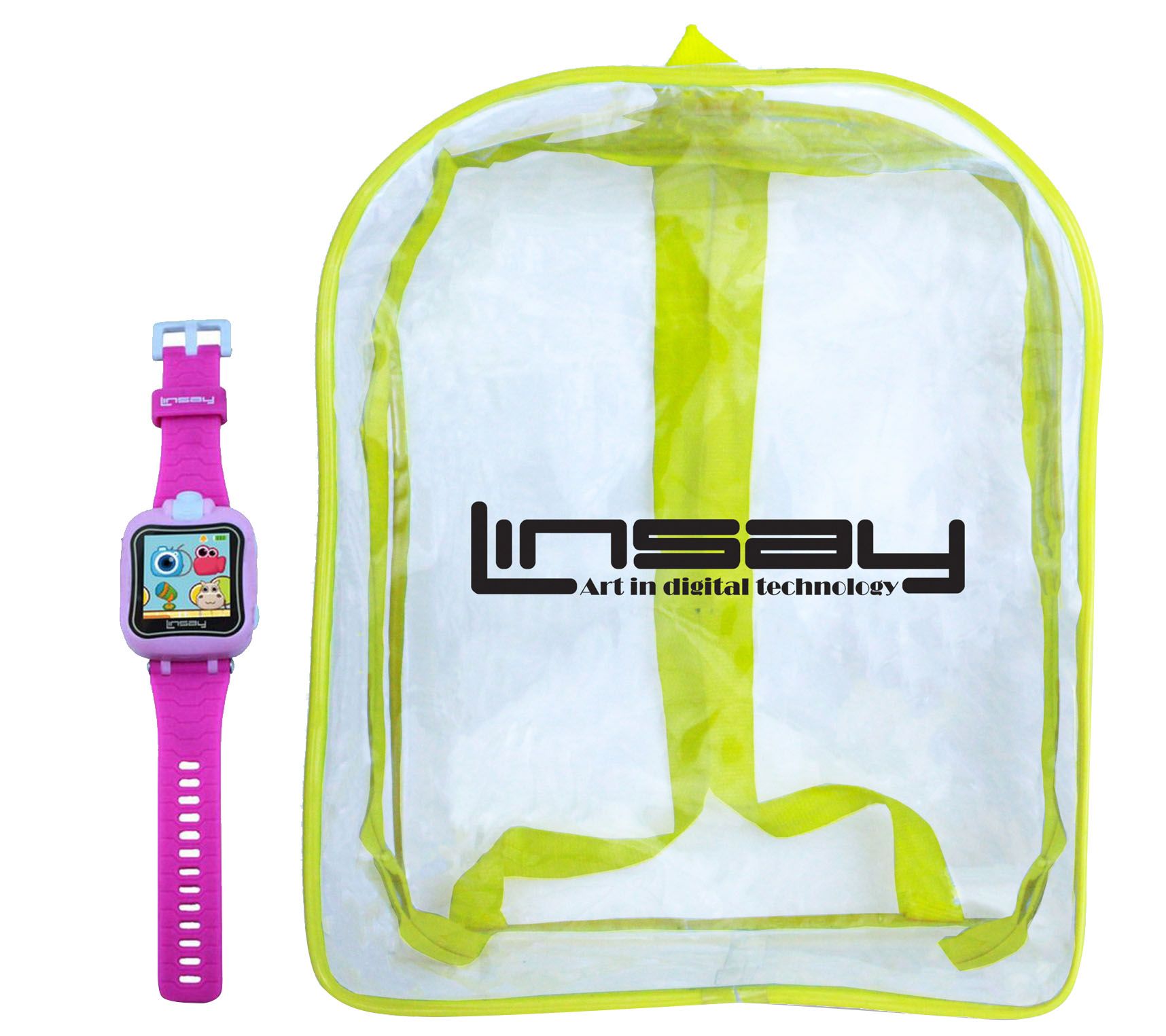 LINSAY 1.5" Kids Smartwatch with Backpack