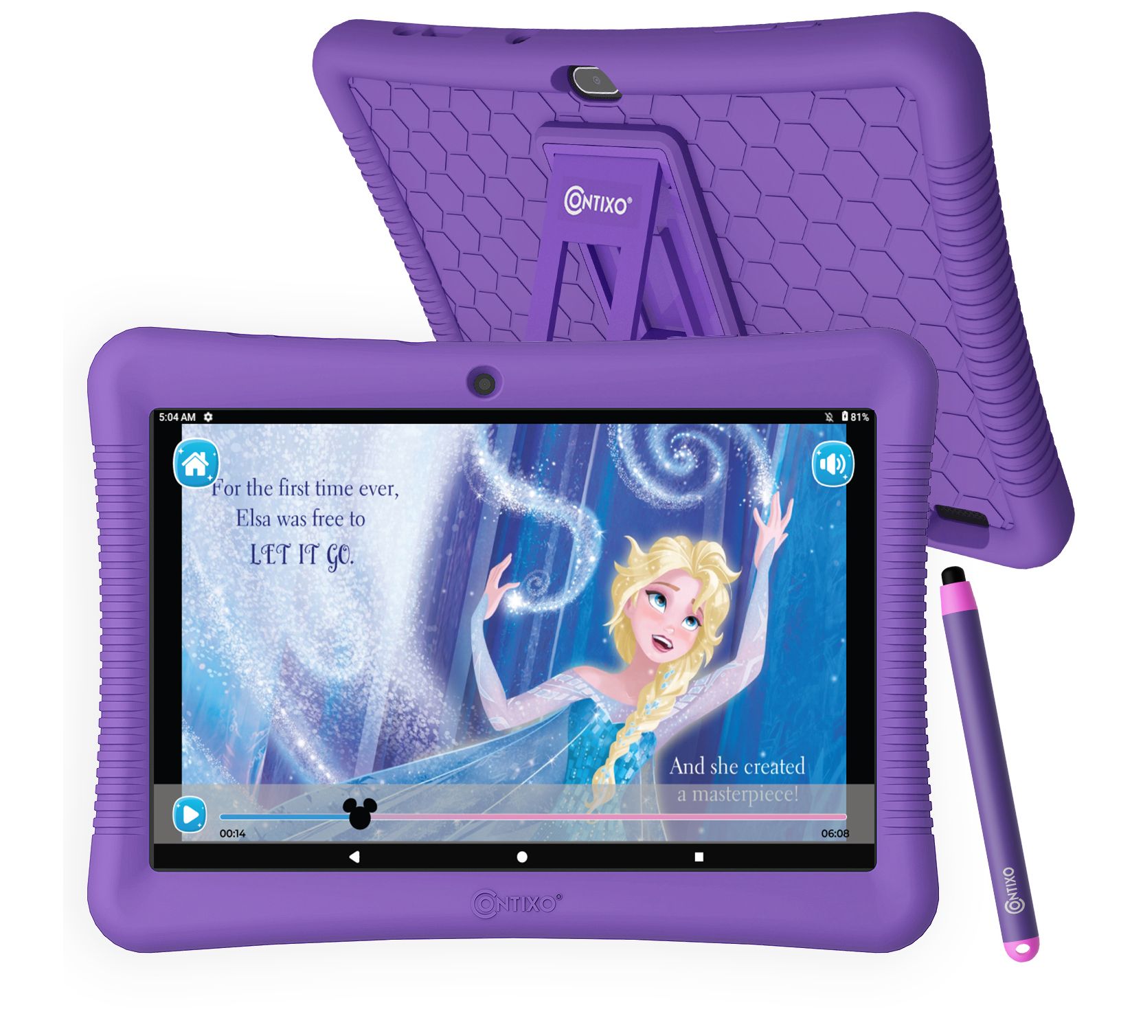 Contixo K102 64GB Kids Tablet w/ Case & Pen