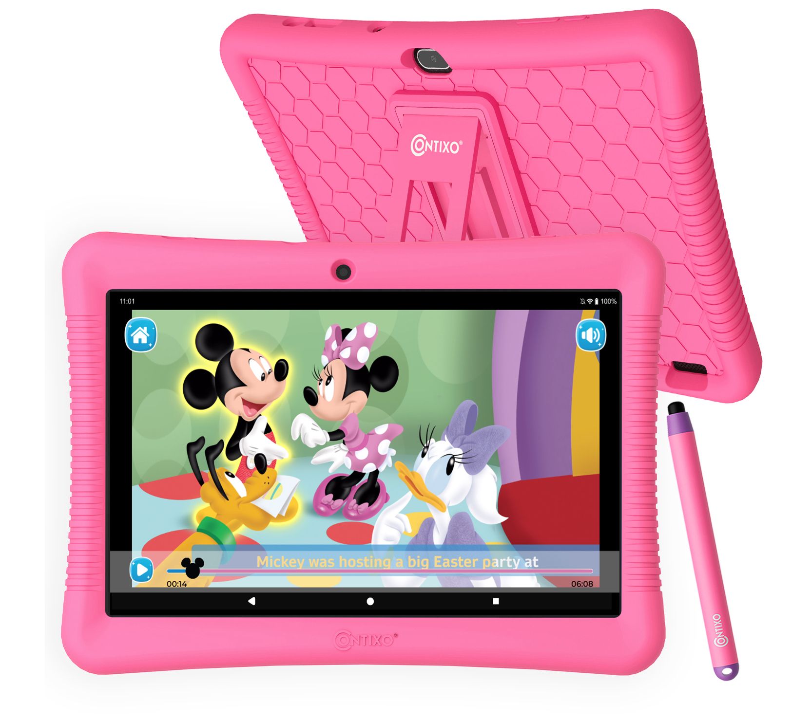 Contixo K102 64GB Kids Tablet w/ Case& Pen