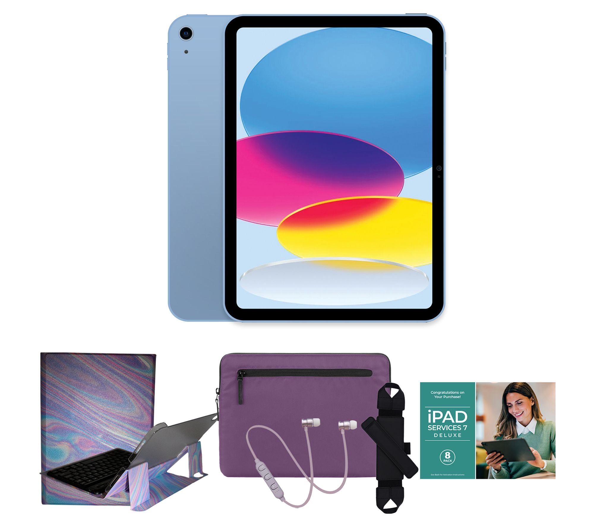 Apple iPad 10.9" Gen 10 256GB WiFi w/ Incase Sleeve & Accs.