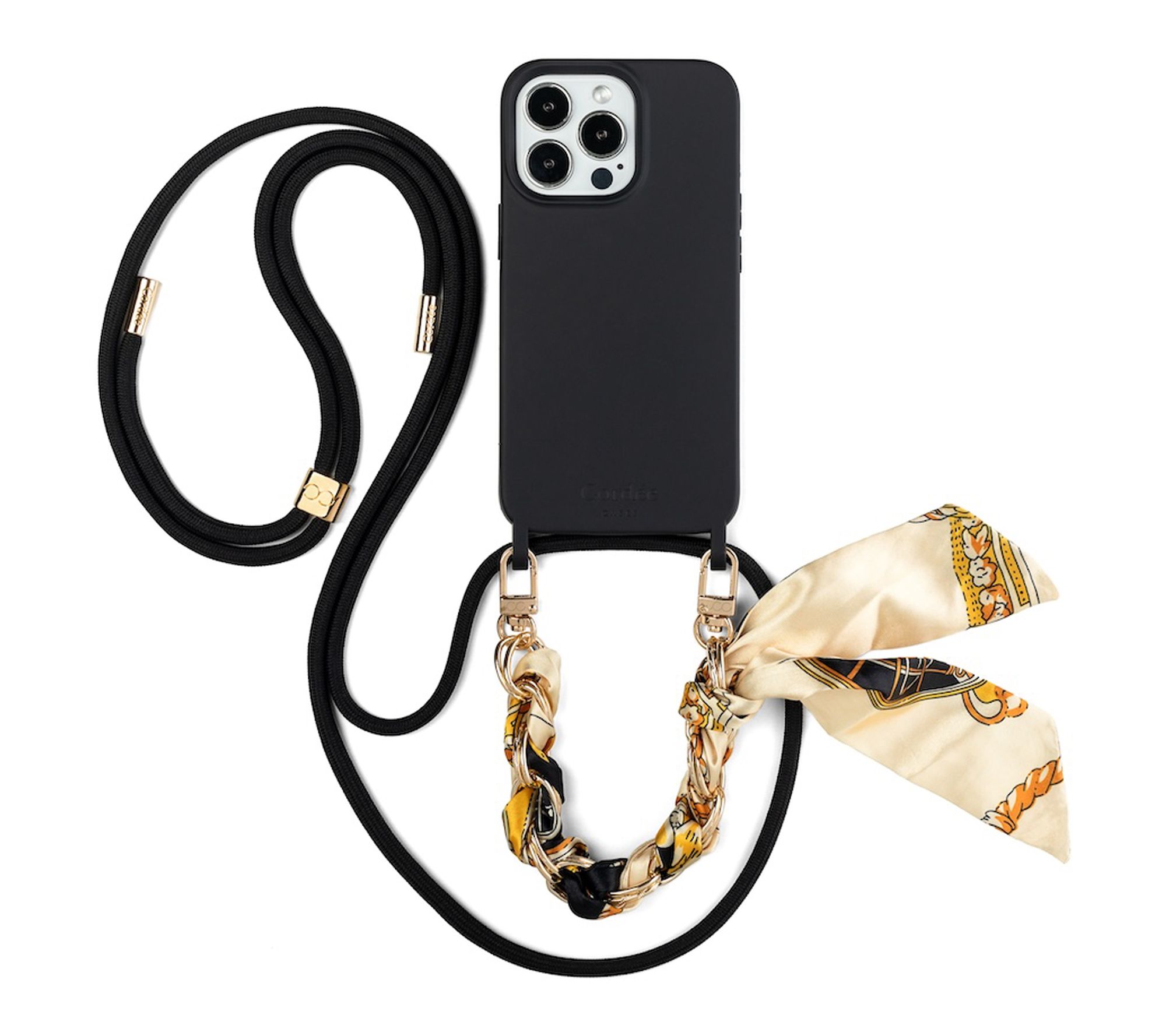 Cordee Cases Lima Phone Strap Set Black