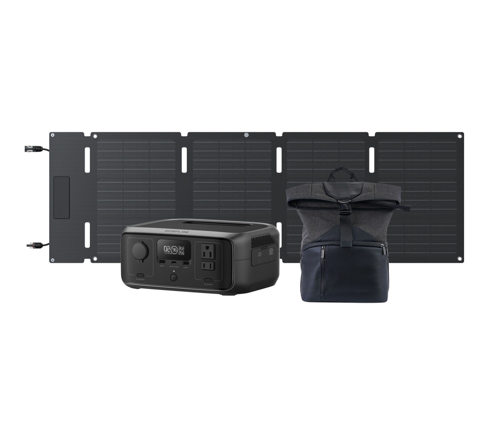 Ecoflow River 3 245Wh Power Station, River Bag and 45W Solar Panel