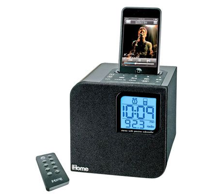 iHome Cube Clock Radio with iPod Dock - QVC.com
