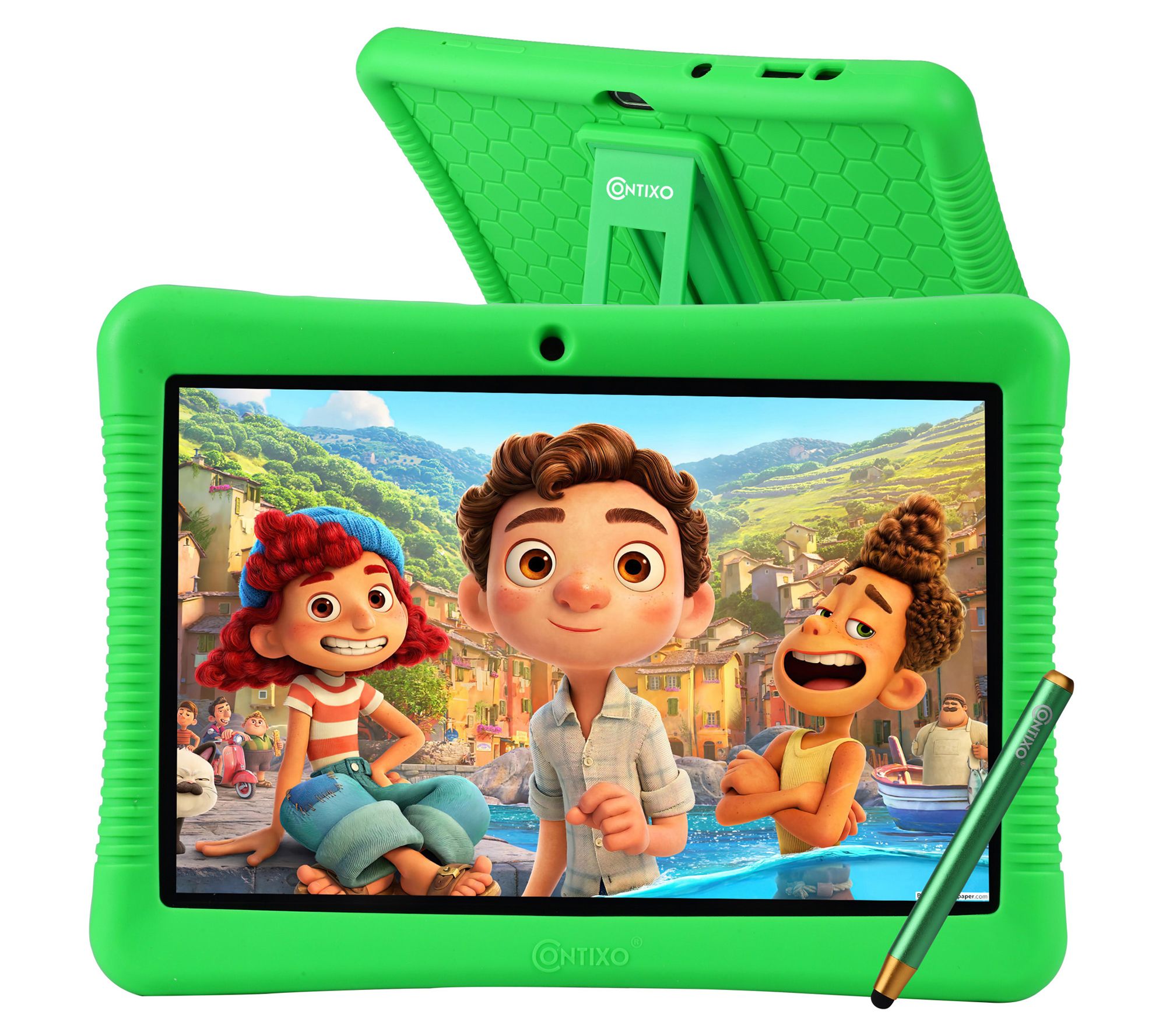 Contixo 10" Kids Android Tablet 32GB, Stylus Pen, Case & Stand