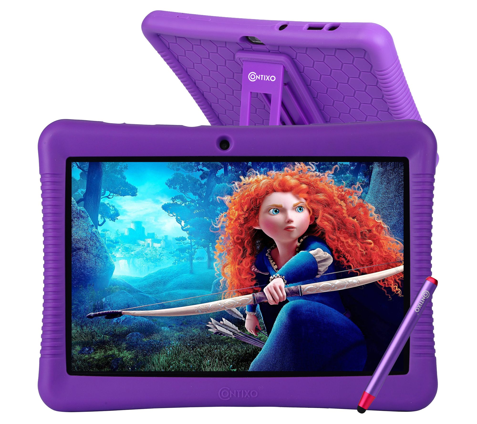 Contixo 10" Kids Android Tablet 32GB, Stylus Pen, Case & Stand