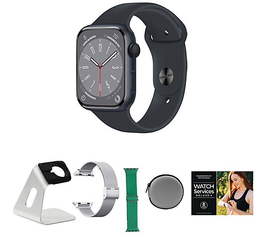 Apple Watch SE 2nd GEn 44mm M/L GPS Smartwatch with Accessories 