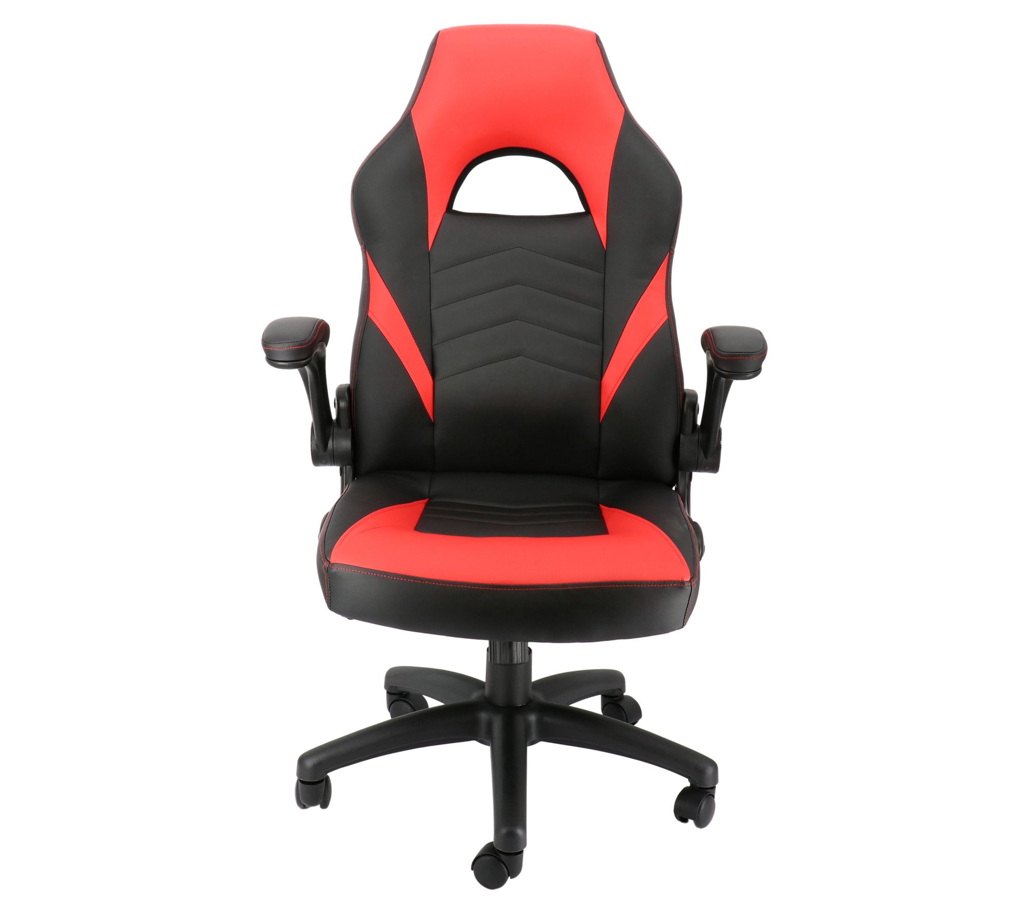 Red leather gaming discount chair