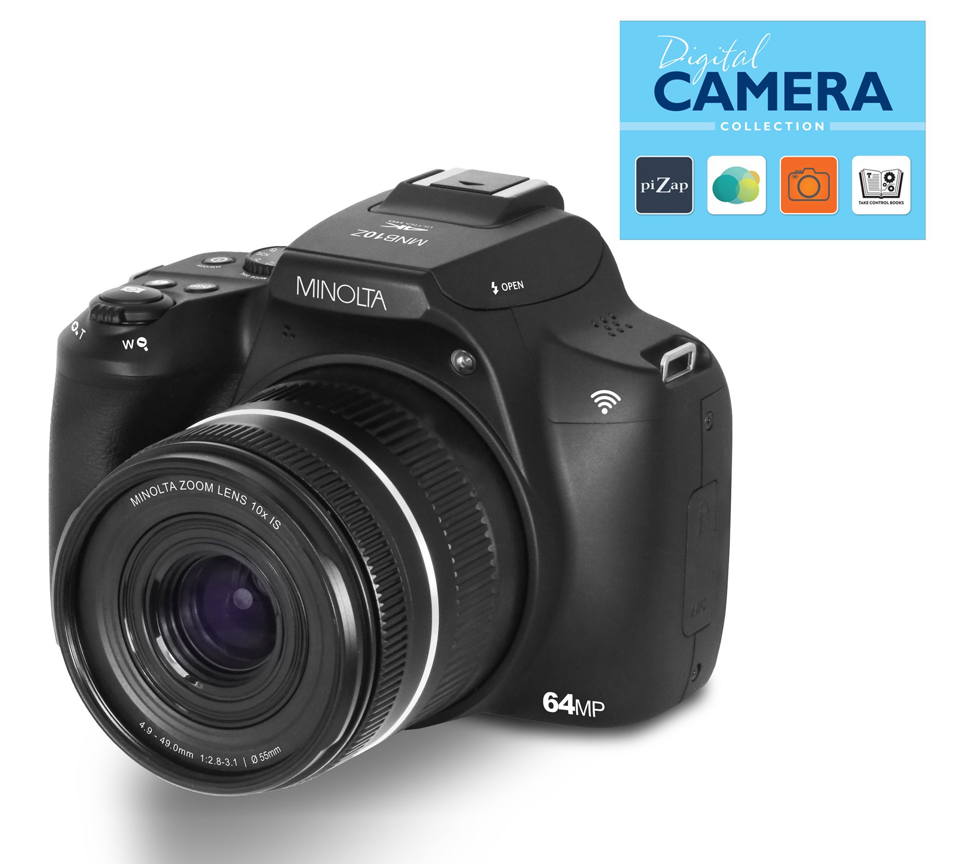 Minolta MNB10Z 10X Optical Zoom & 4K HD SLR Camera w/ Accessories