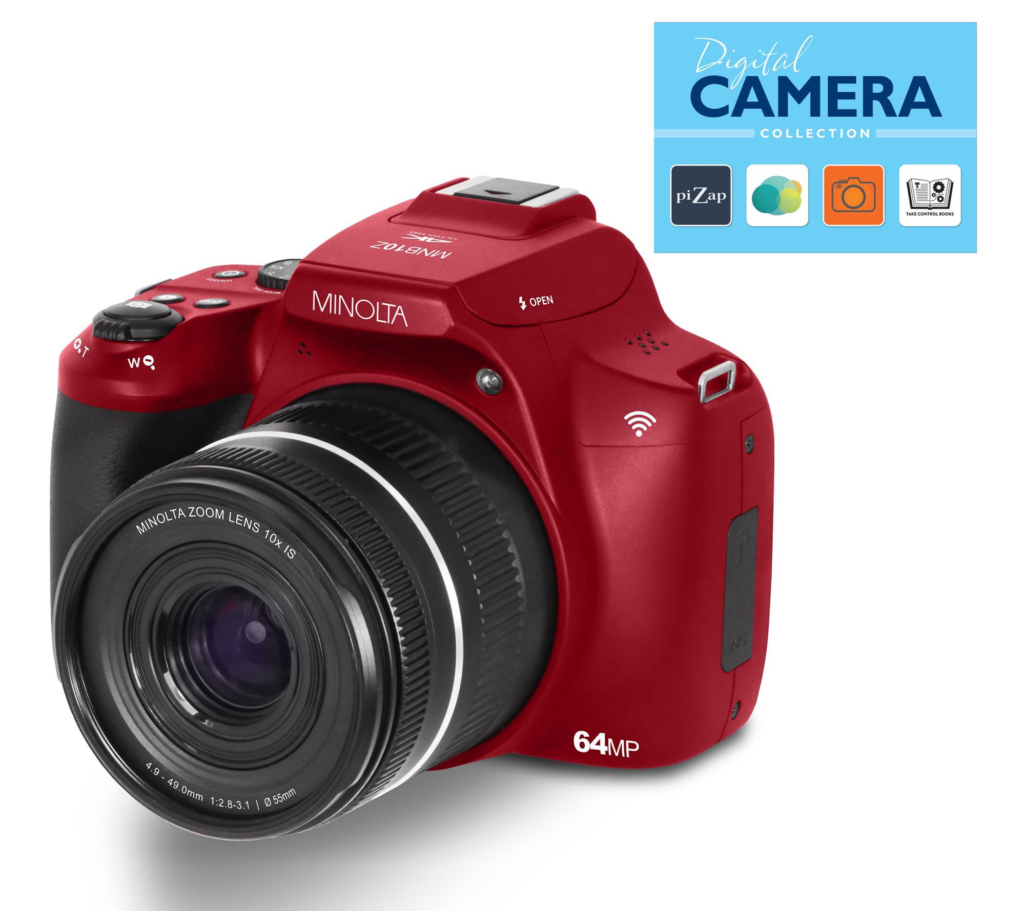 Minolta MNB10Z 10X Optical Zoom & 4K HD SLR Camera w/ Accessories