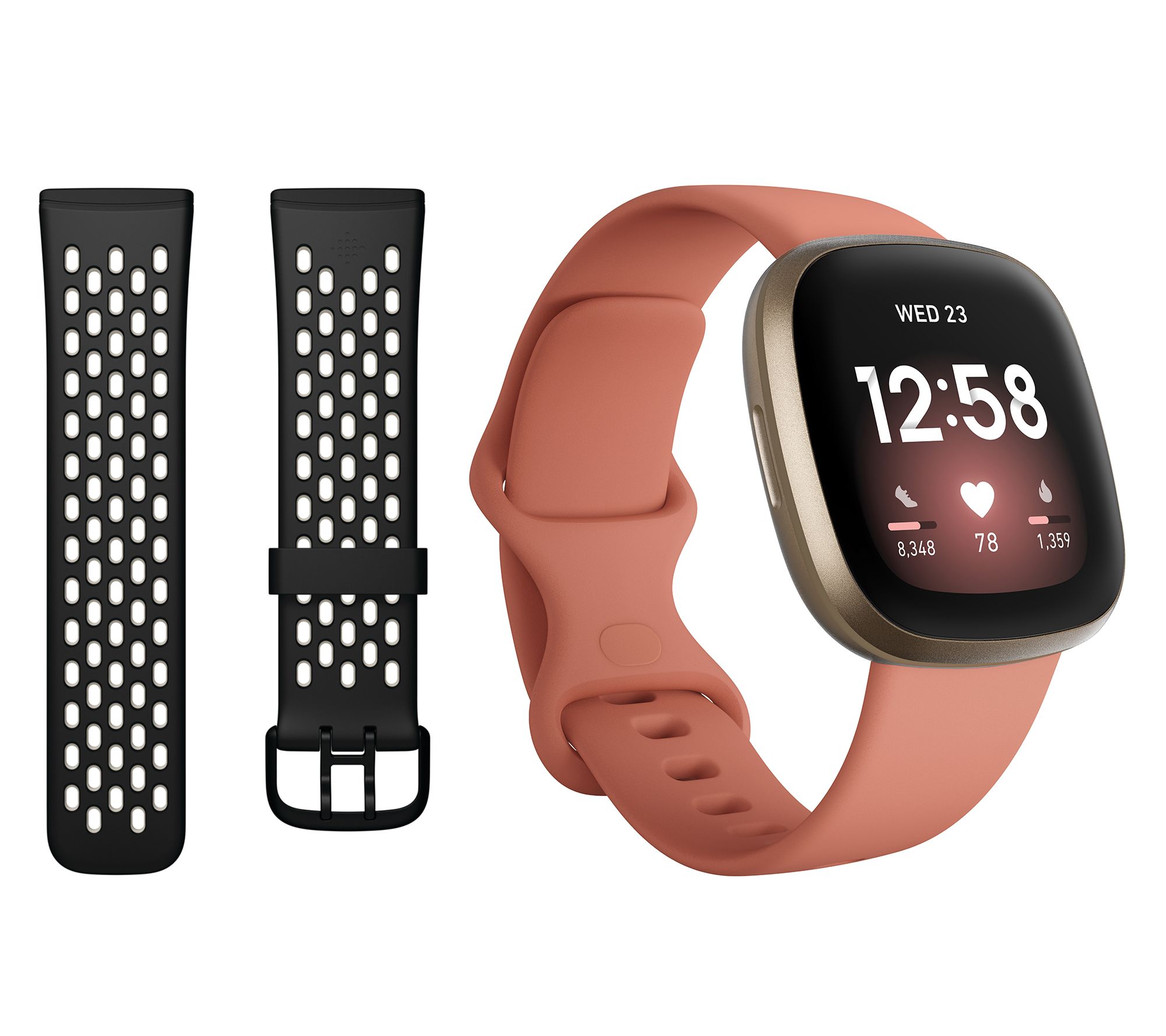 Fitbit Versa 3 Smartwatch & Activity Tracker with Additional Band - QVC.com