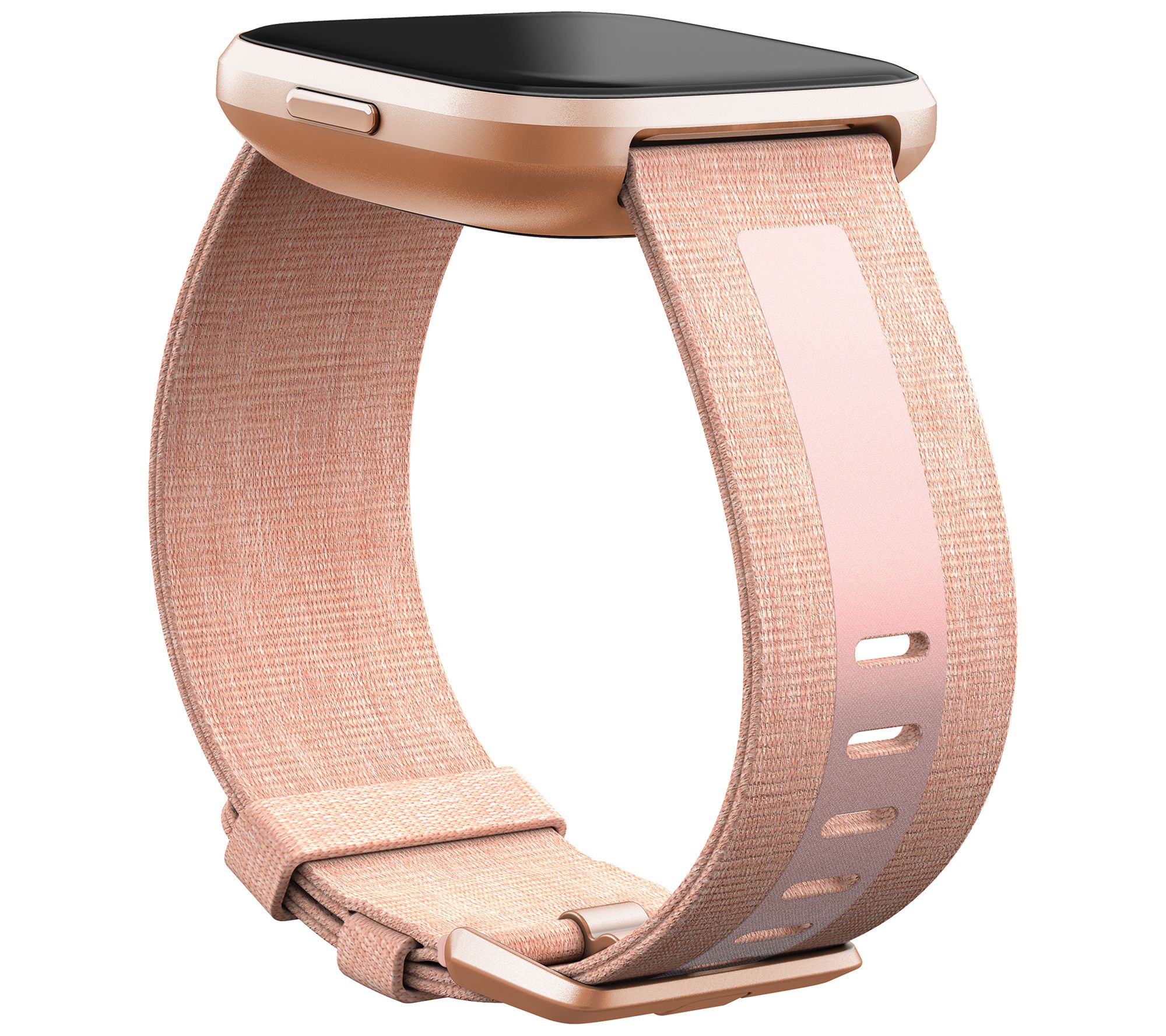 Fitbit Versa 2 - Woven Reflective Accessory Band, Large - QVC.com