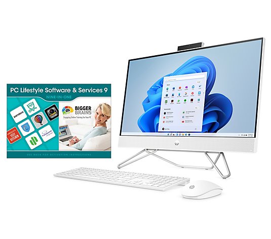 All NEW HP 24" All-in-One Touch Intel 8GB RAM 256GB SSD and MS365