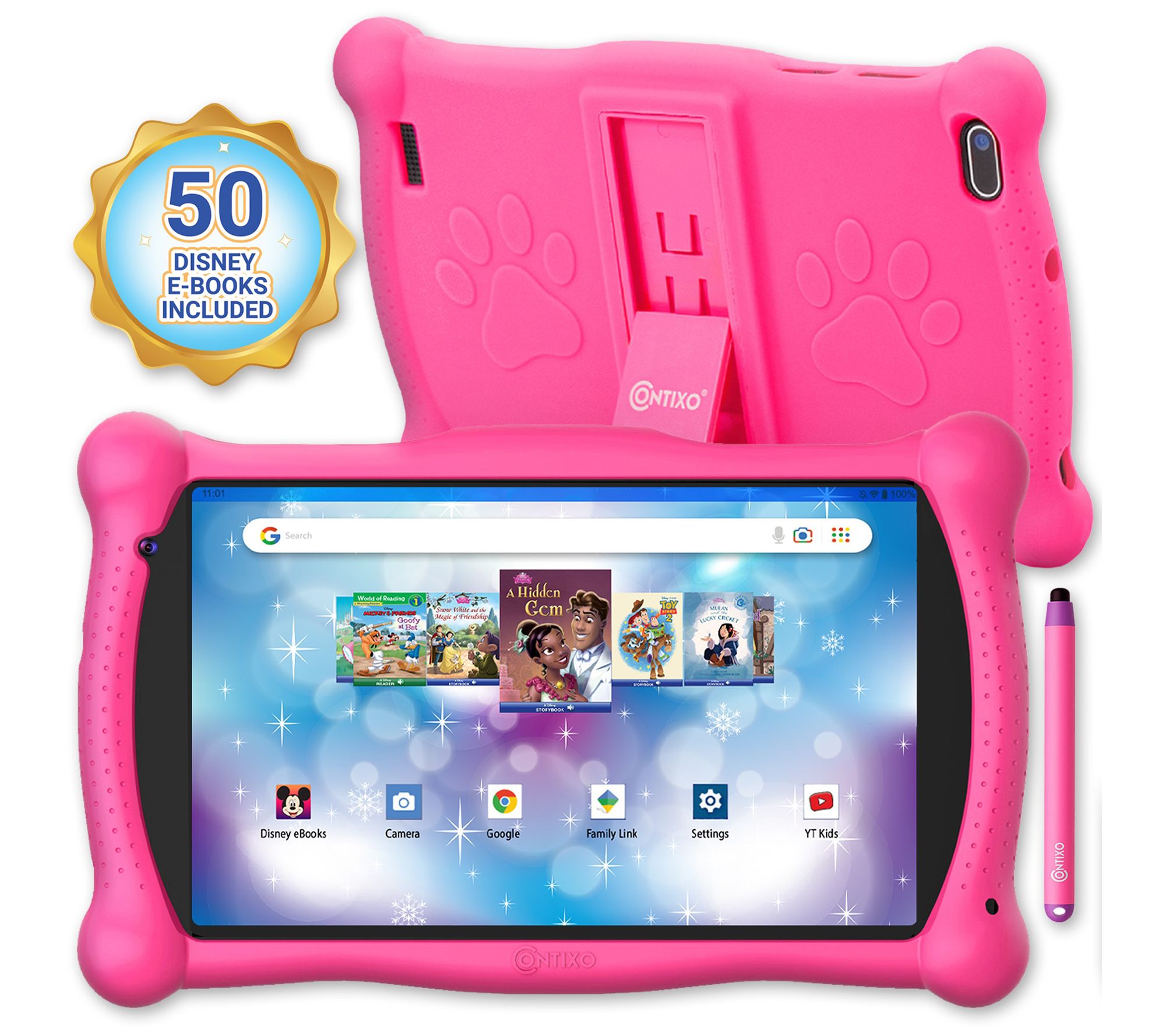 Contixo V10 7" 32GB IPS Kids Tablet w/ Stylus &50 Disney Books