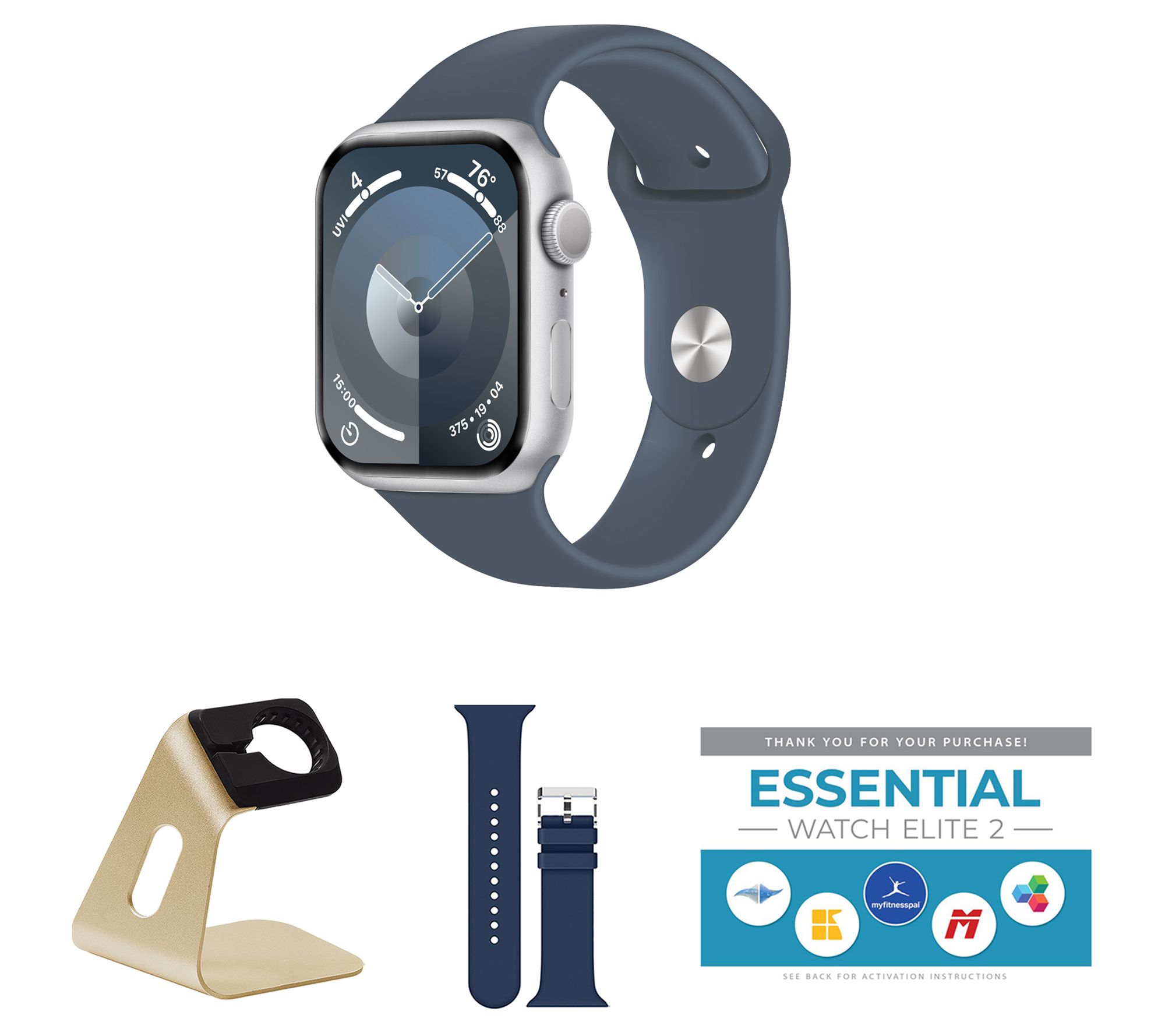 Apple Watch SE 2nd Gen GPS 44mm M/L with Accessories