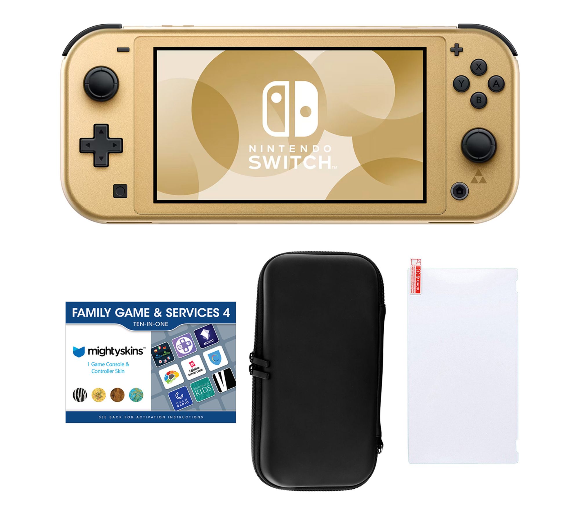 Nintendo Switch Lite 32GB Hyrule Console w/ Accessories Bundle