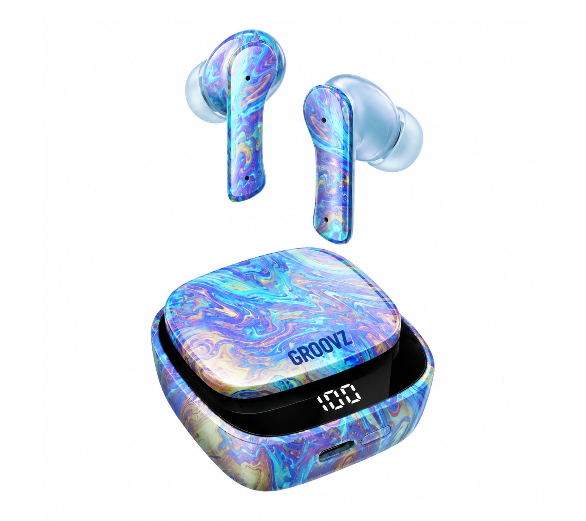 GROOVZ Plus True Wireless Earbuds with Charging Case