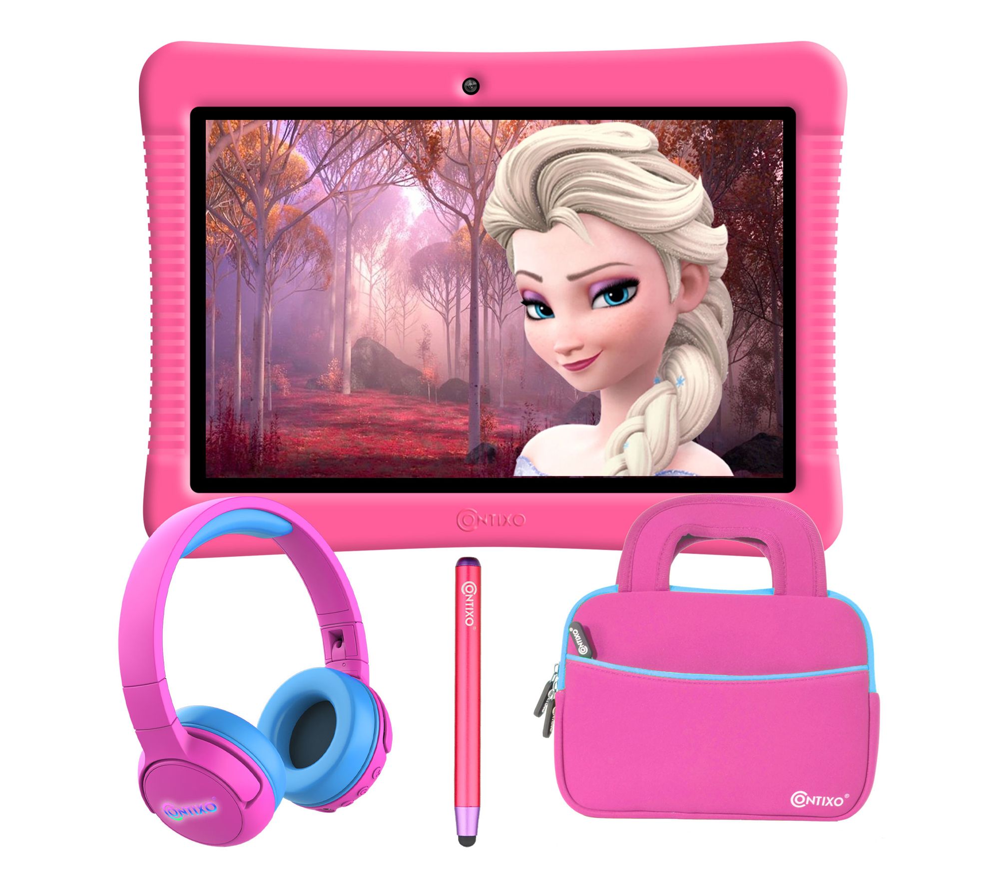 Contixo 10.1" 32GB Kids Tablet w/ Headphones,Bag & Stylus