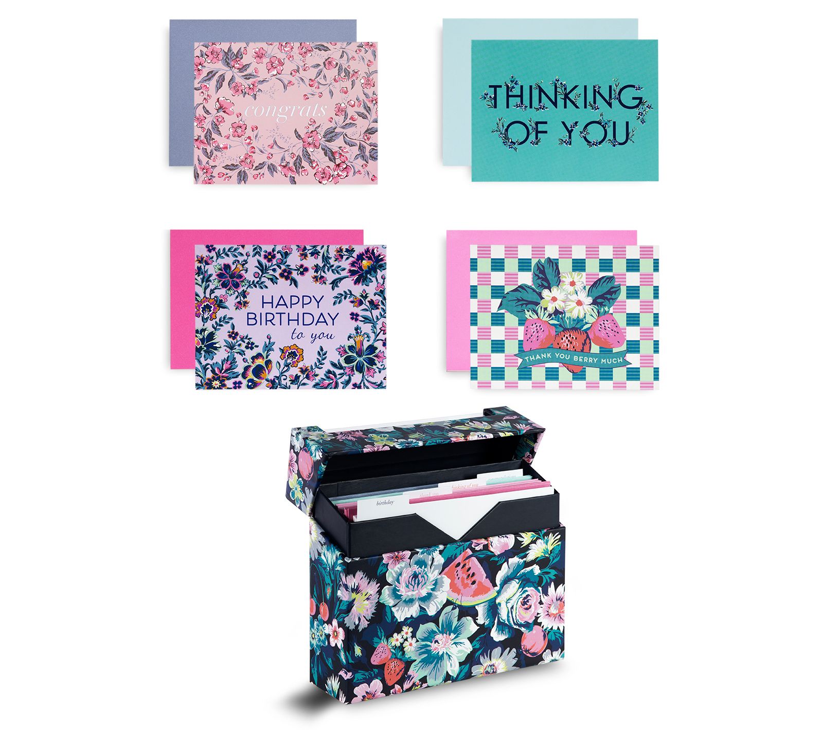 Vera Bradley All Occasion Card Set Qvc Com