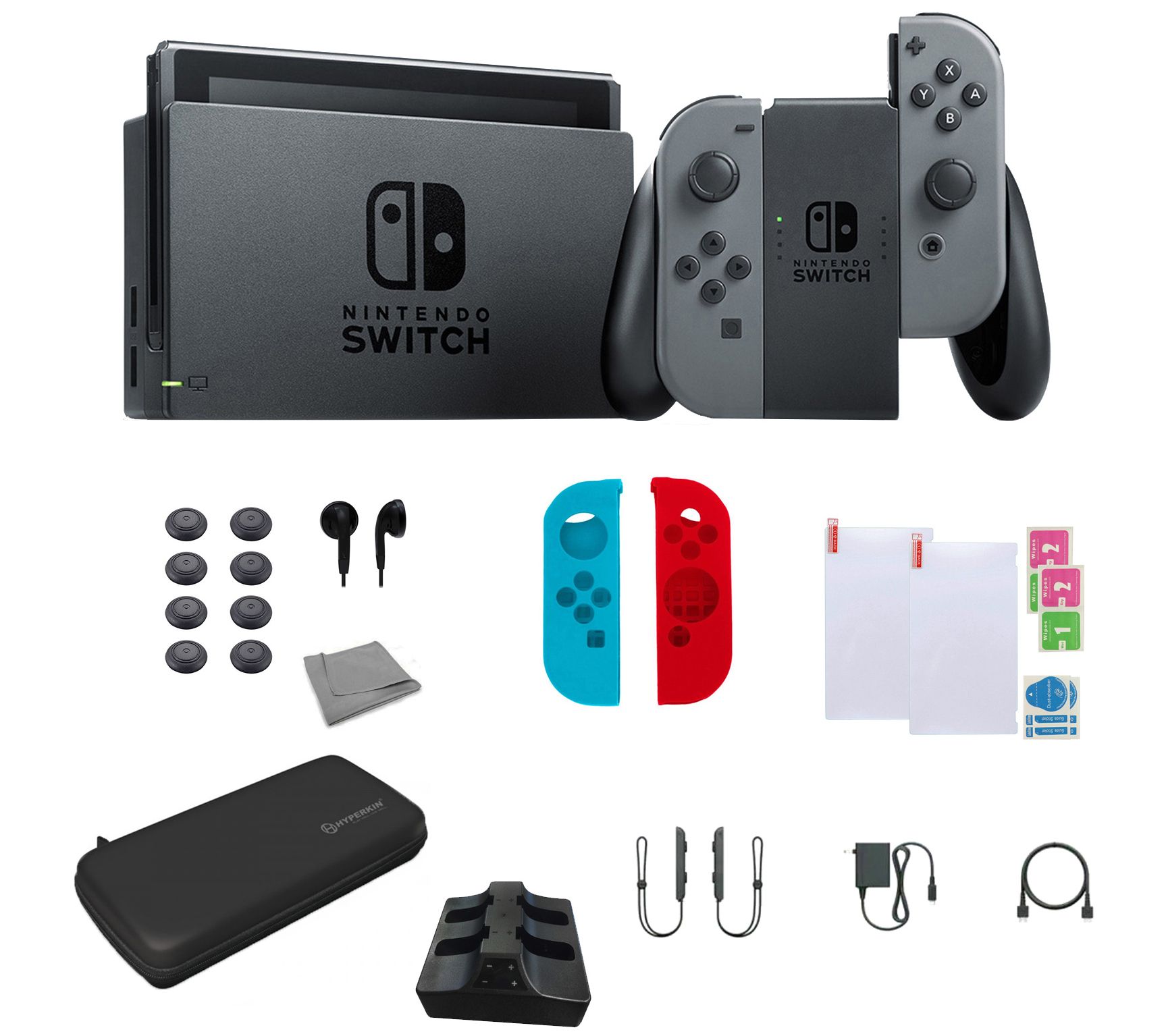 Nintendo Switch OLED Bundle 128 GB Card, Carry Case & 1yr Family Membership