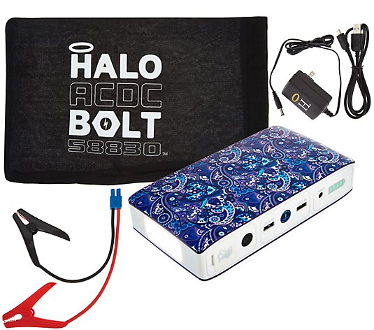 HALO Bolt AC DC 58,830 mWh Portable Charge Car JumpStarter with AC Outlet