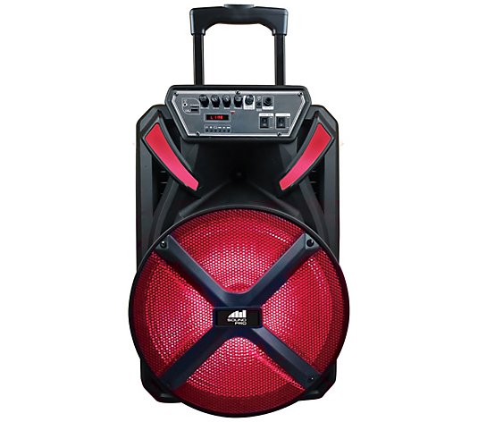Naxa Portable 15" Bluetooth Party Speaker withDisco Light