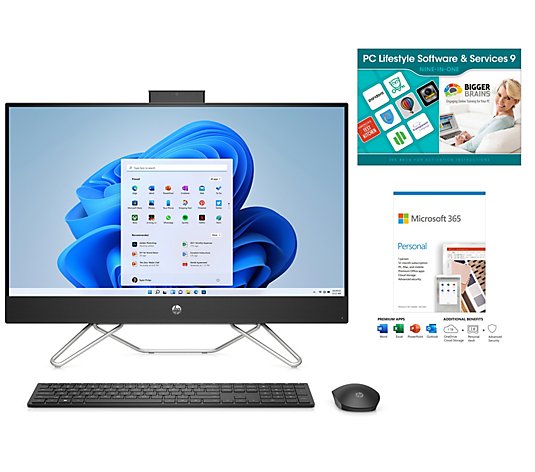 HP 24" Touch All-in-One Computer Intel Core i5 8GB RAM 512GB SSD MS365