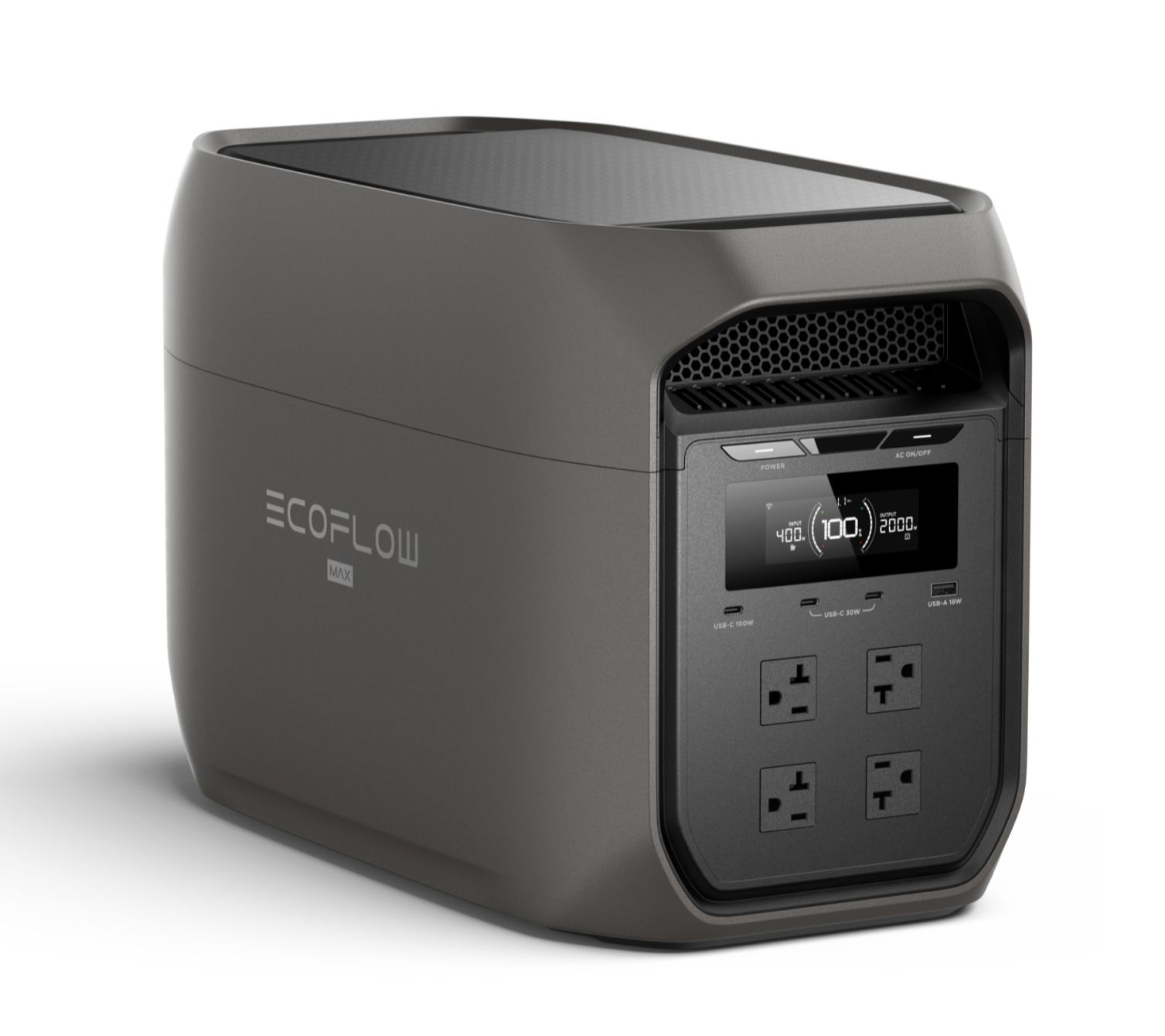 EcoFlow Delta 3 Max 2048Wh Power Station with 9 Ports