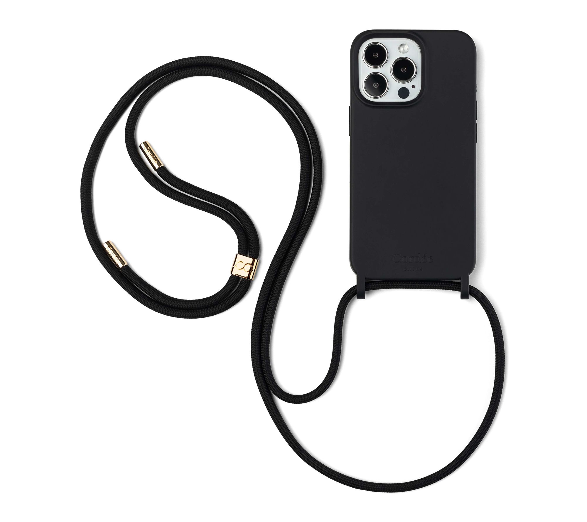Cordee Cases Cairo Phone Strap Set Black