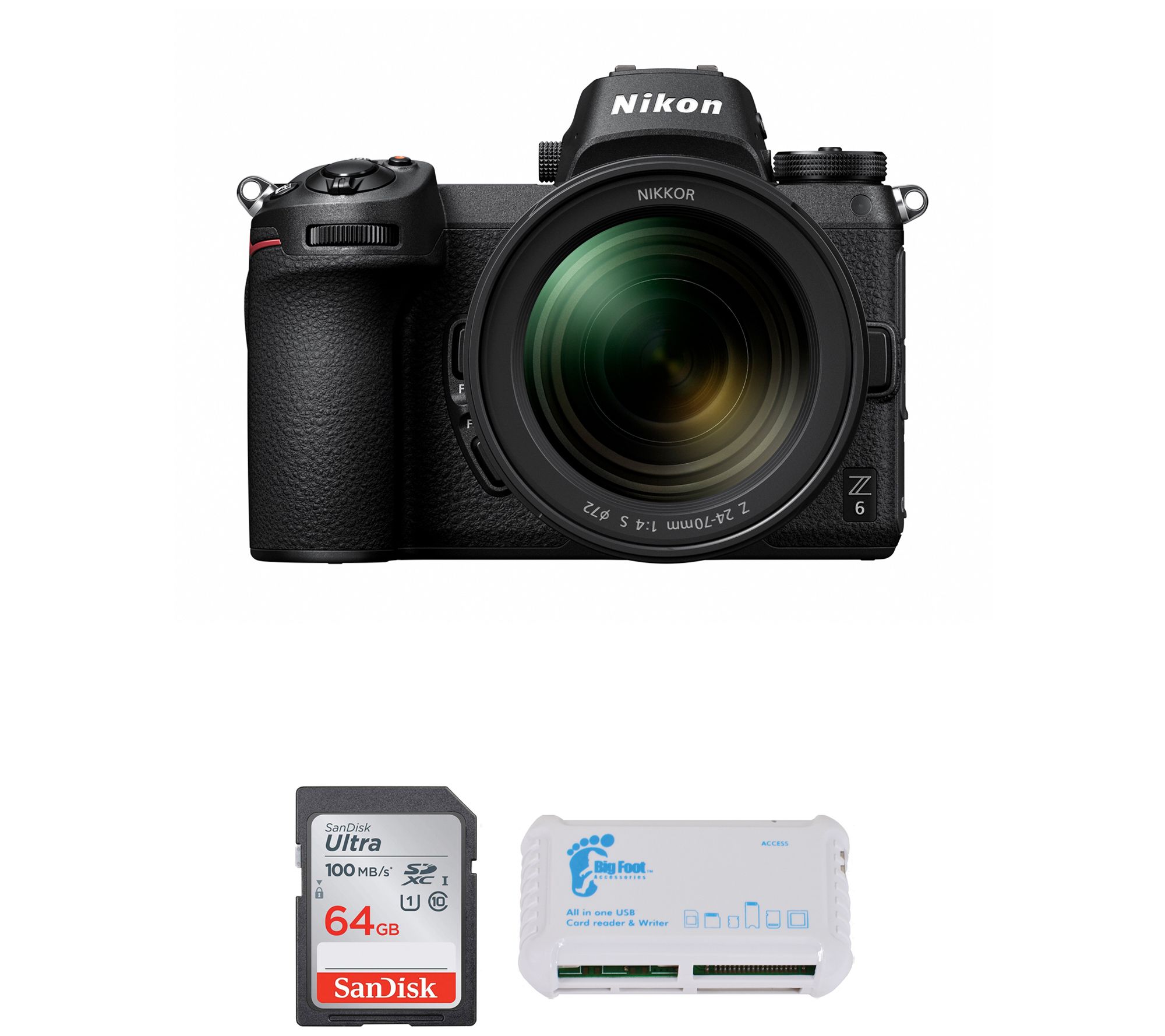 Nikon Z6 Mirrorless Digital Camera with 2470mmLens Bundle