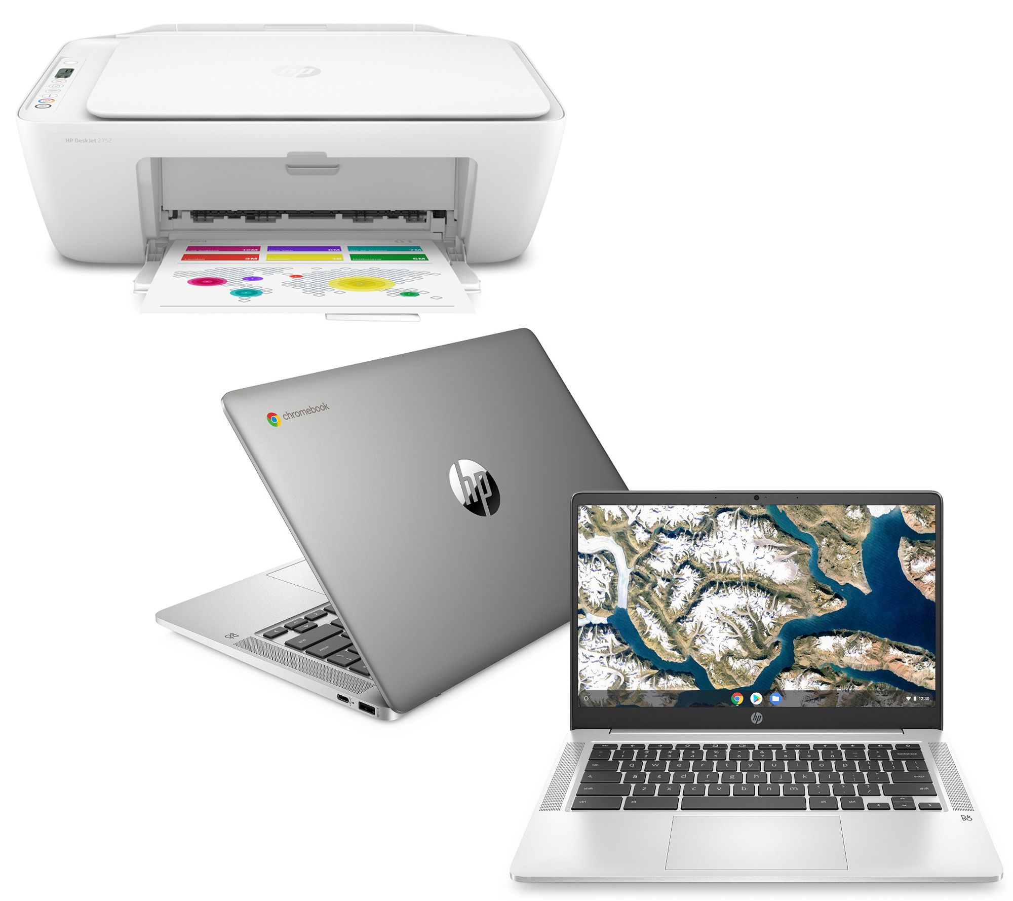 Udvikle Sikker vinder HP 14" Touch Chromebook - Intel, 4GB RAM, 128GB eMMC and Printer - QVC.com
