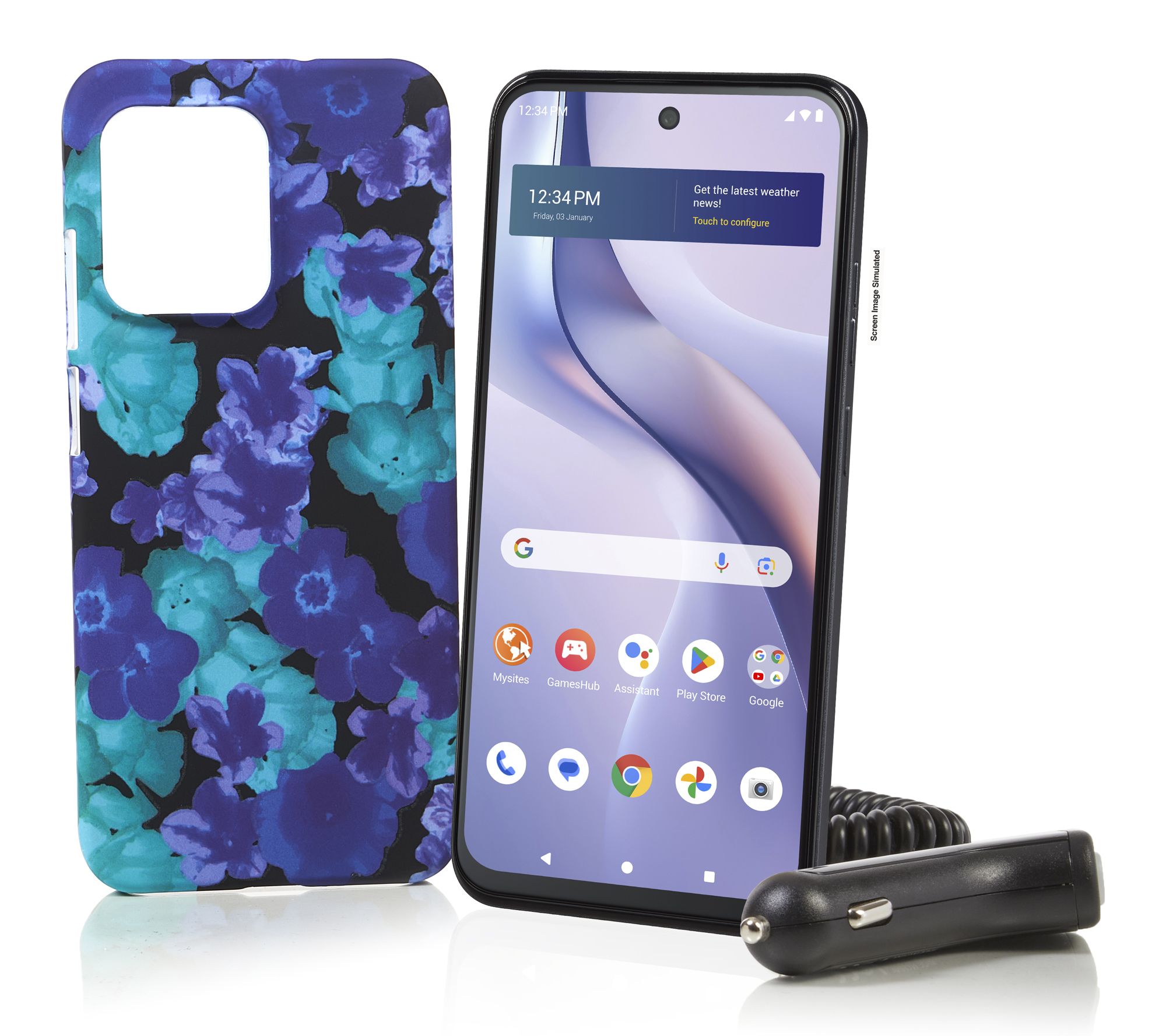 Tracfone Blu View Speed Ultra 5G 1500 Min/Text 1.5GB 1 Year