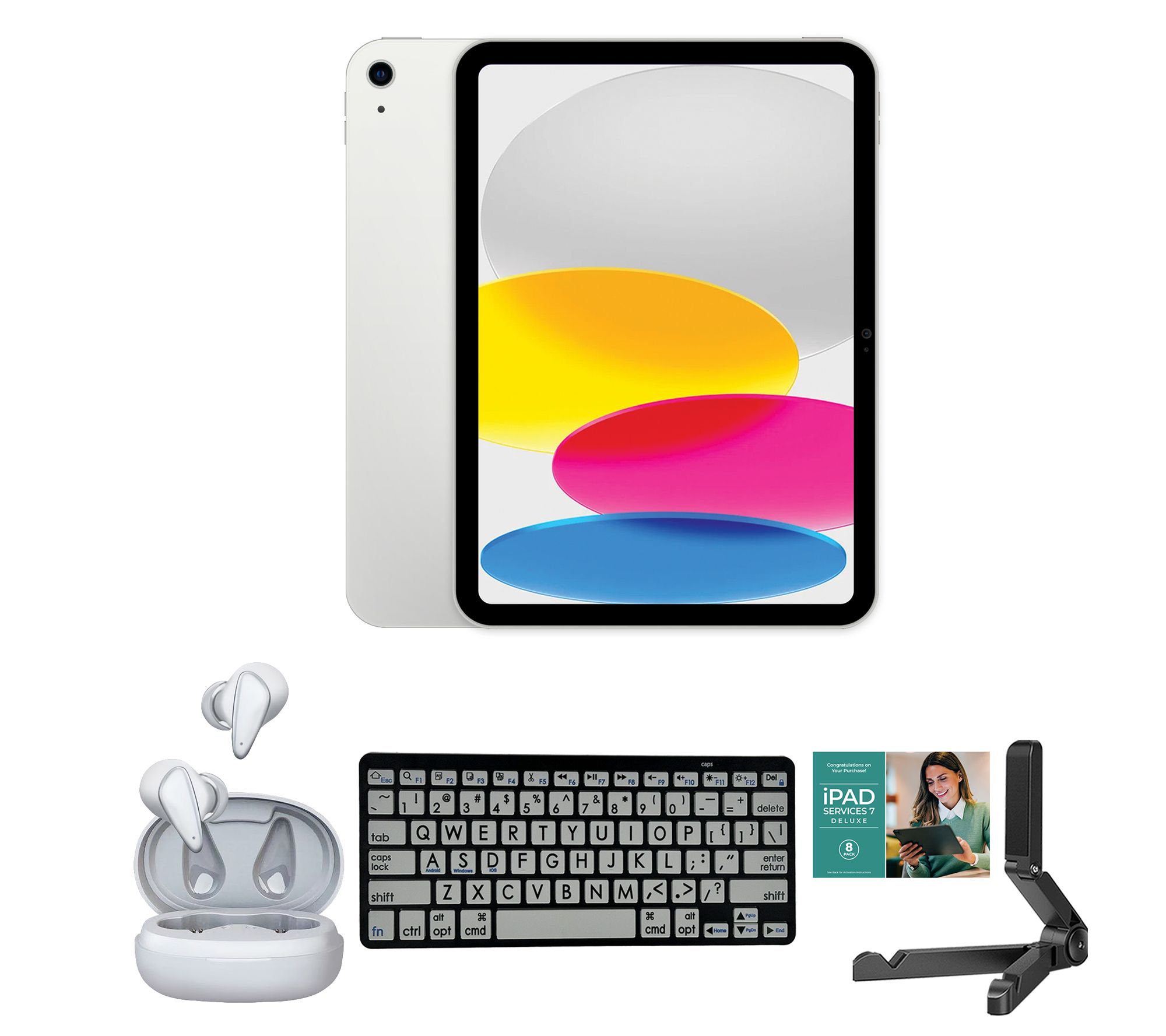  Apple 10.9" iPad 64GB Bundle w/ Keyboard and Accessories